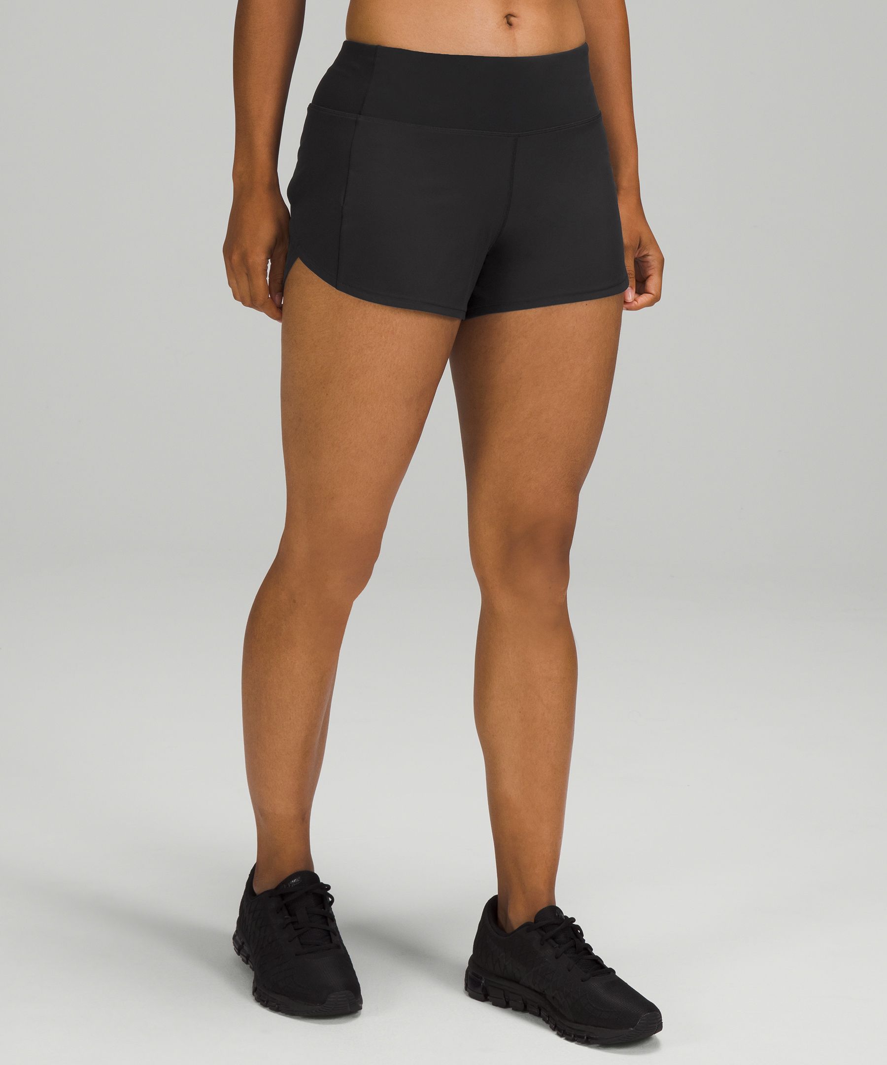 Lululemon Speed Up Short *Long 4 - Black (First Release) - lulu