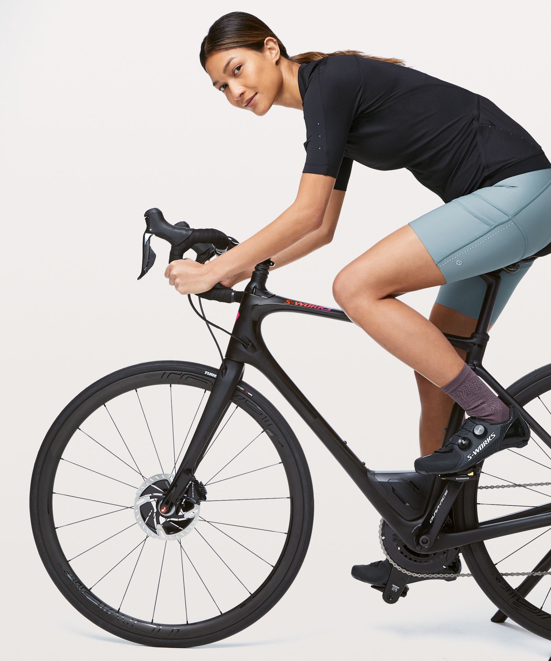 Lululemon City To Summit Cycling Short In Blue Cast