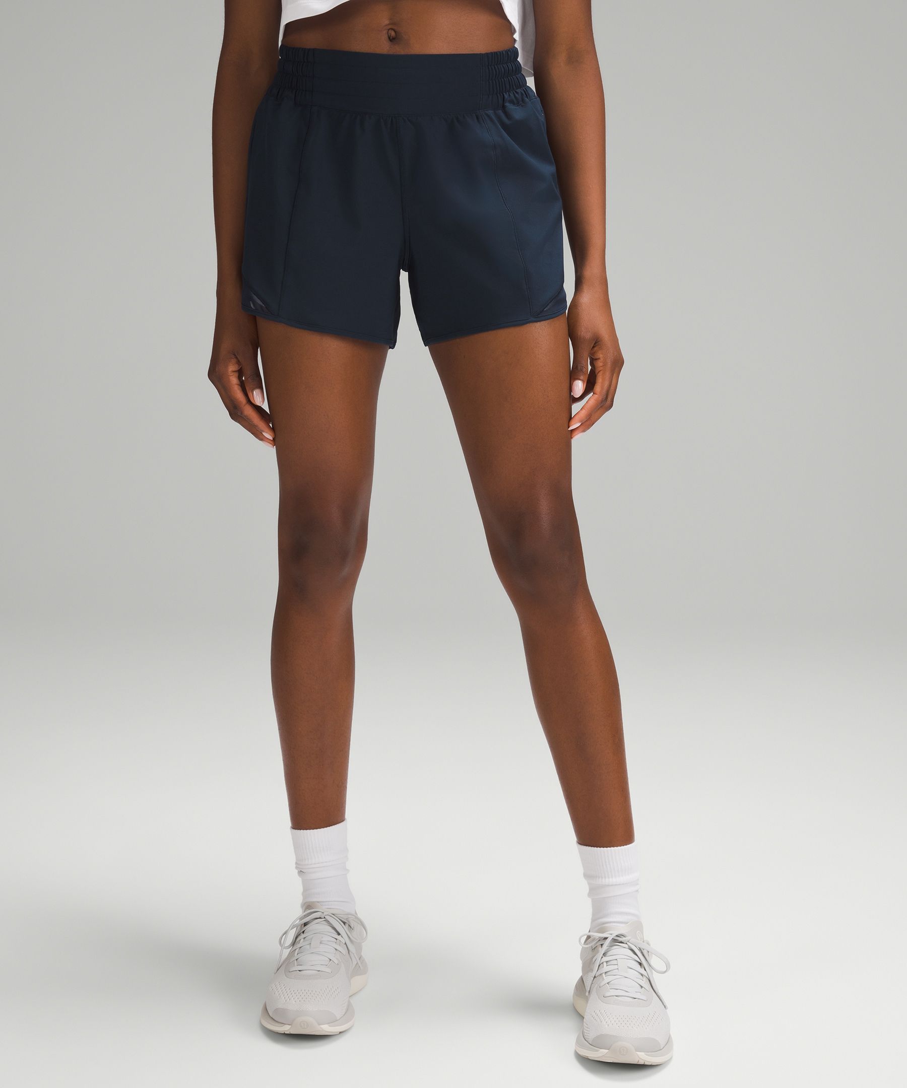 Lululemon Hotty Hot High-rise Lined Shorts 4" In True Navy