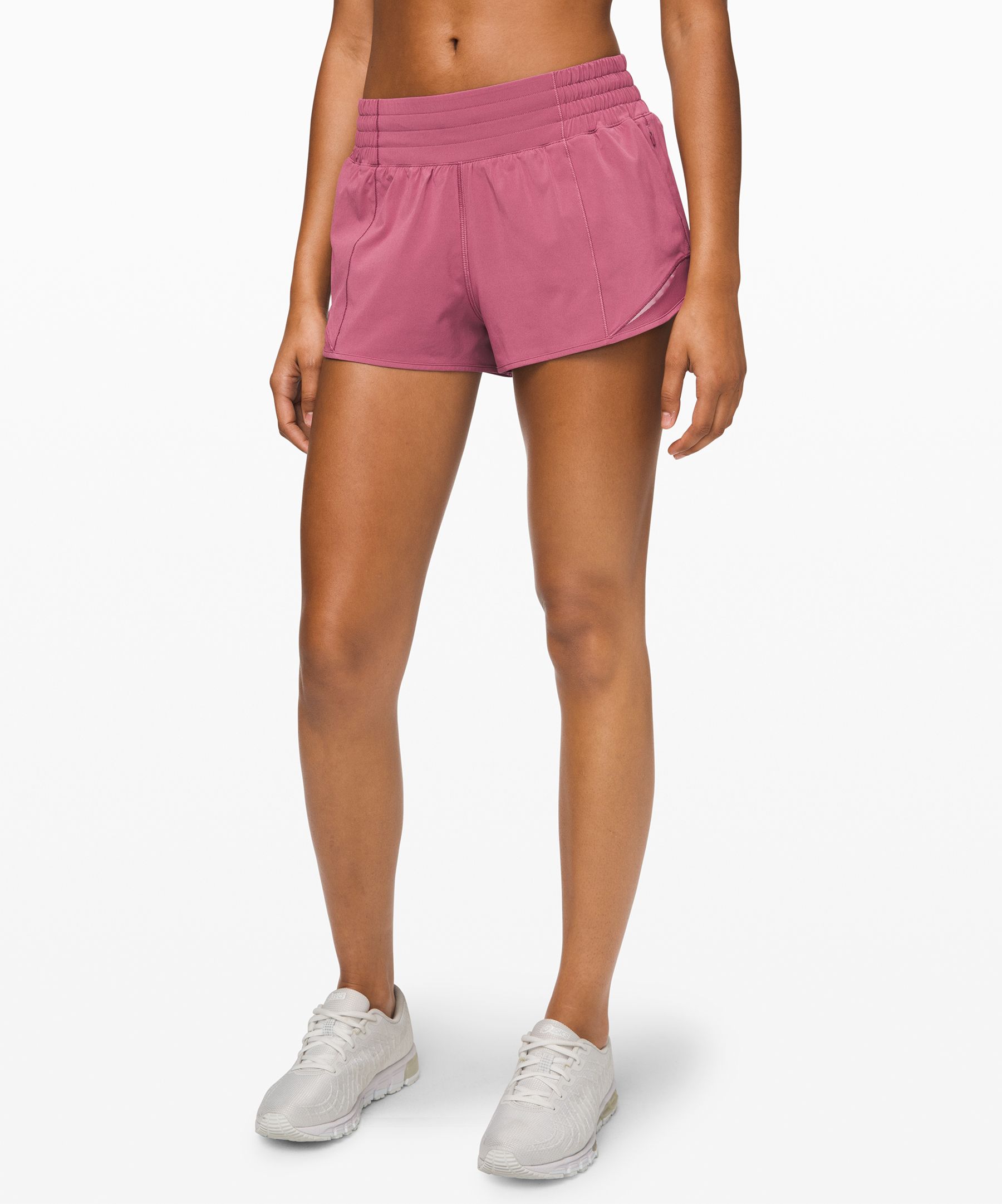 Lululemon Hotty Hot Short *high-rise Long Online Only 4" In Plumful