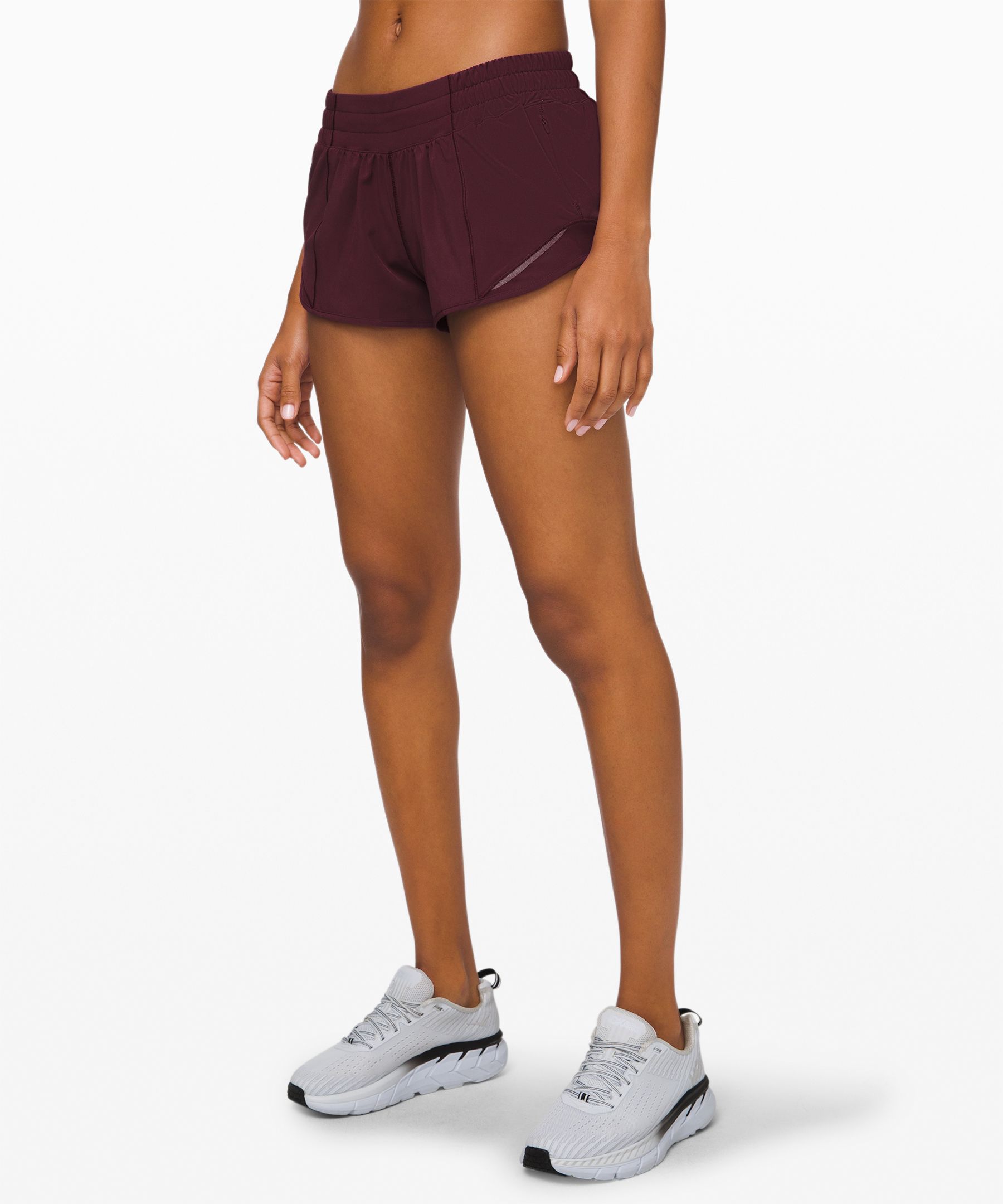 Lululemon Hotty Hot Short *2.5" In Burgundy