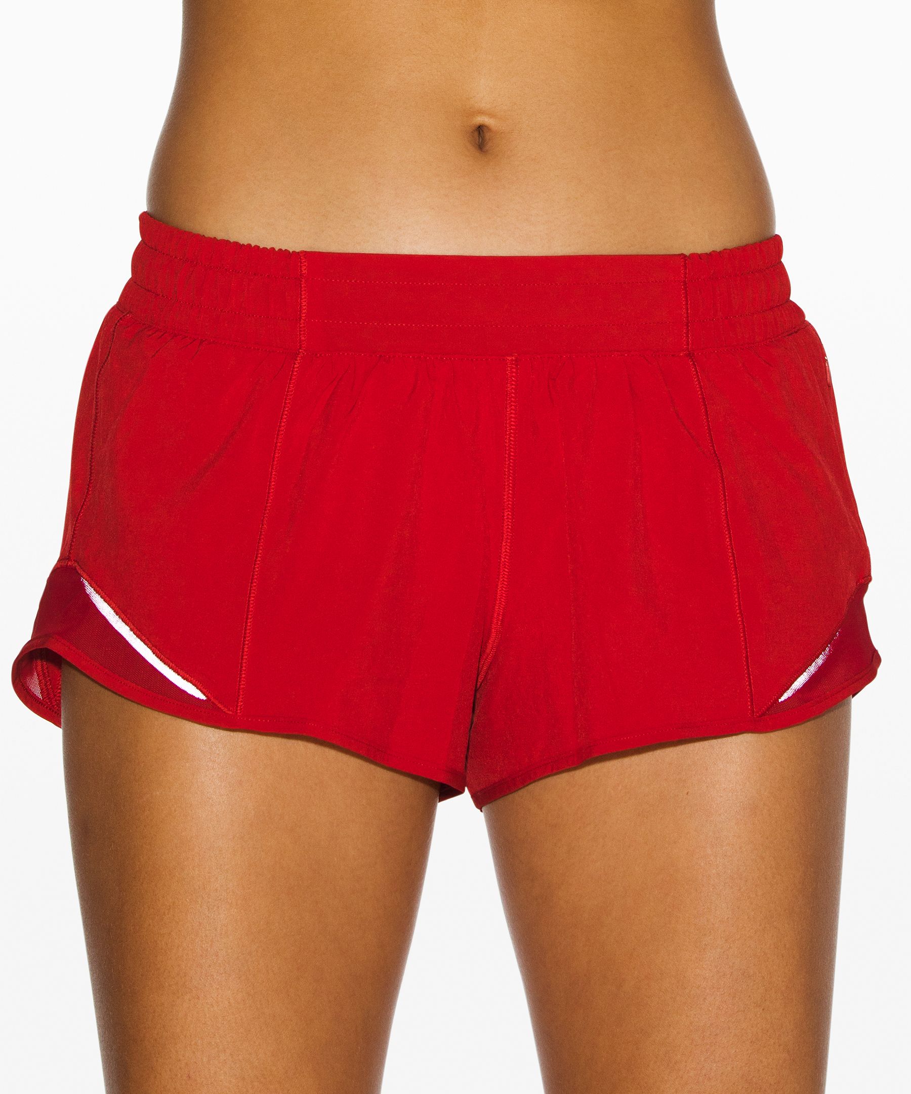 red lululemon shorts women's