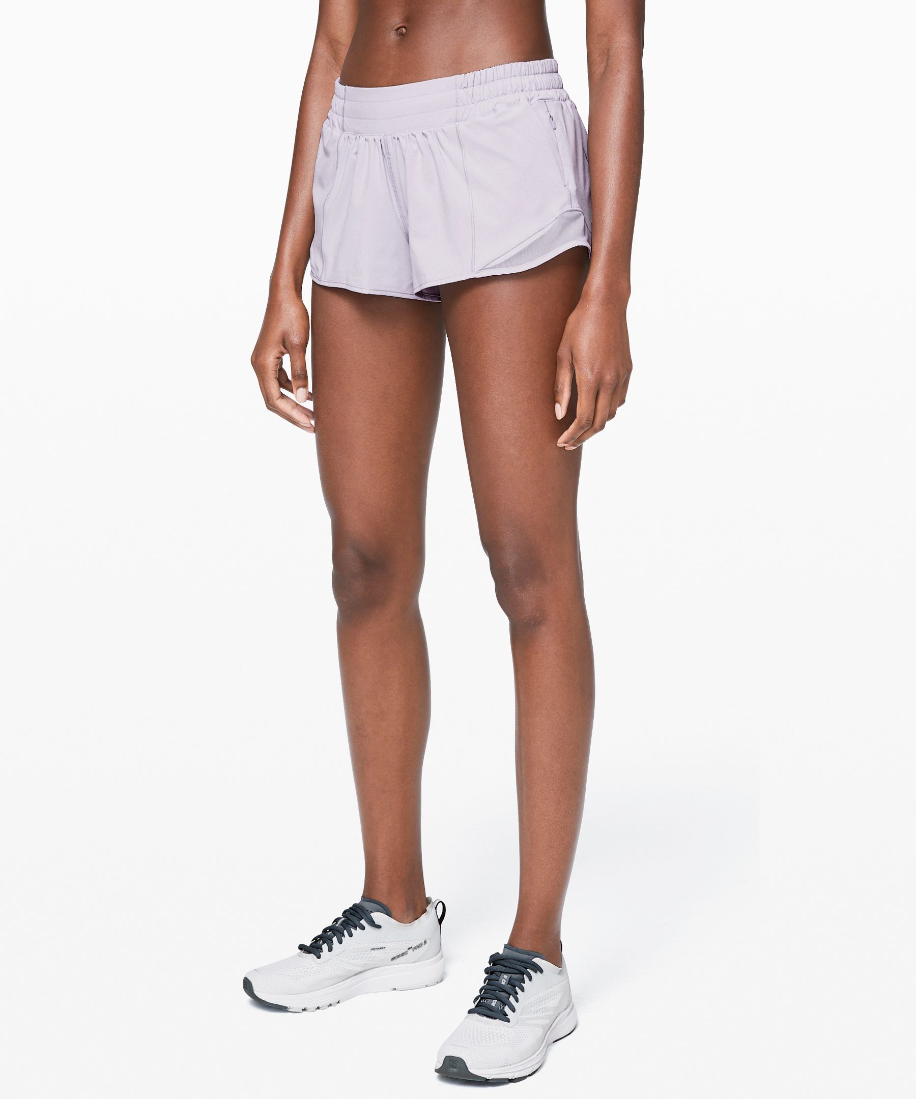 Lululemon Hotty Hot Short Ii *2.5" In Silver Lilac