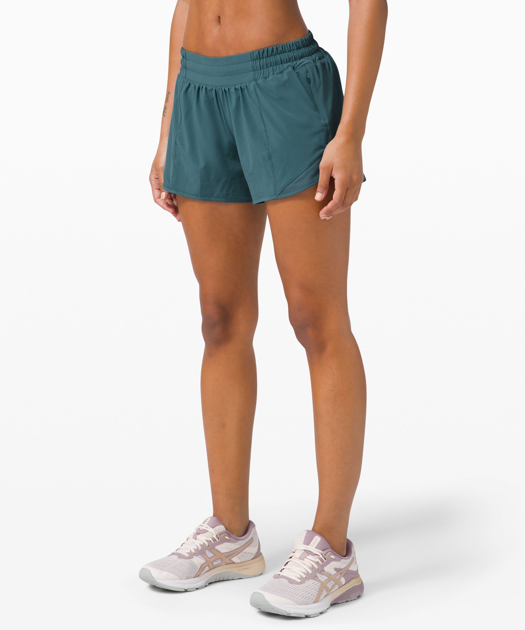 Lululemon Hotty Hot Short Ii *long 4" In Green