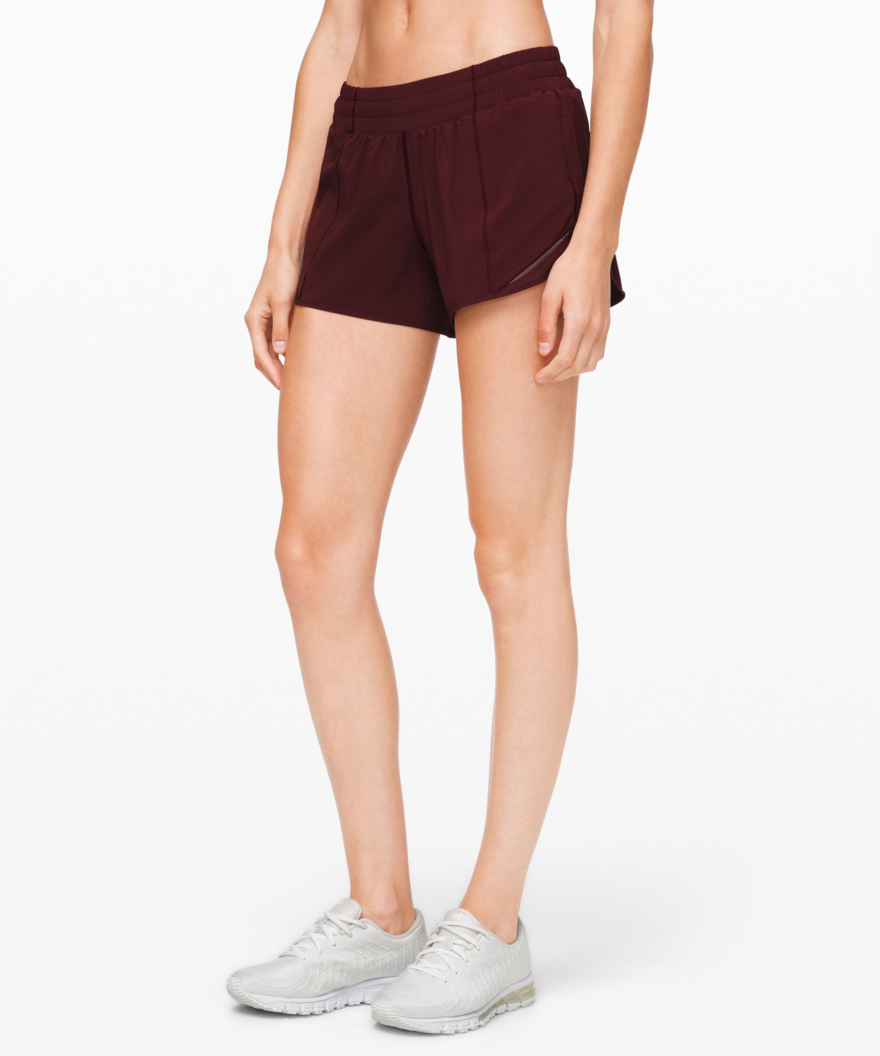 Lululemon Hotty Hot Short Ii *long 4" In Garnet