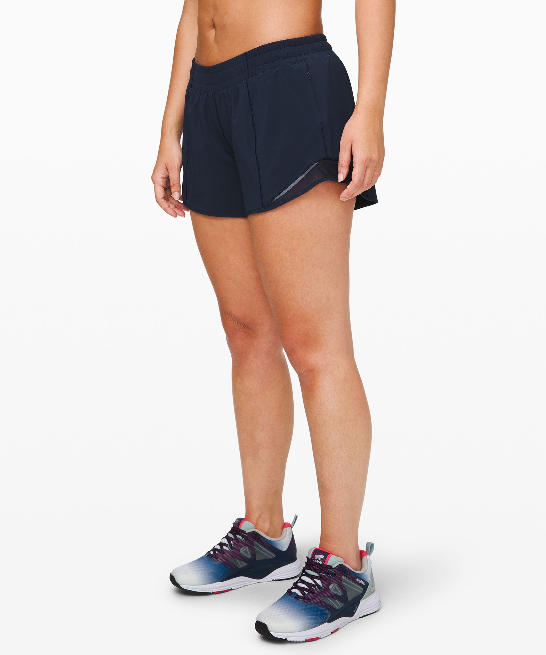 Lululemon Hotty Hot Low-rise Lined Shorts 4" In True Navy