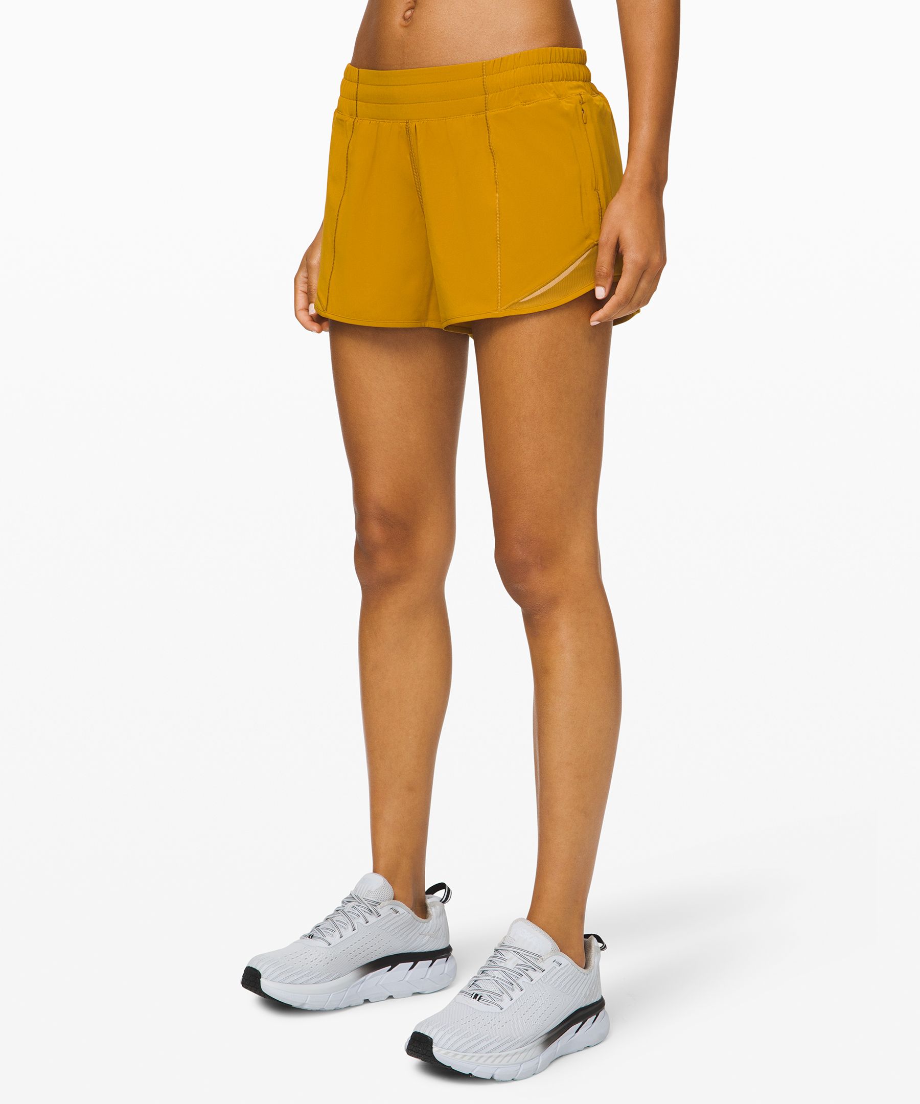 Lululemon Hotty Hot Short Ii *long 4" In Fools Gold