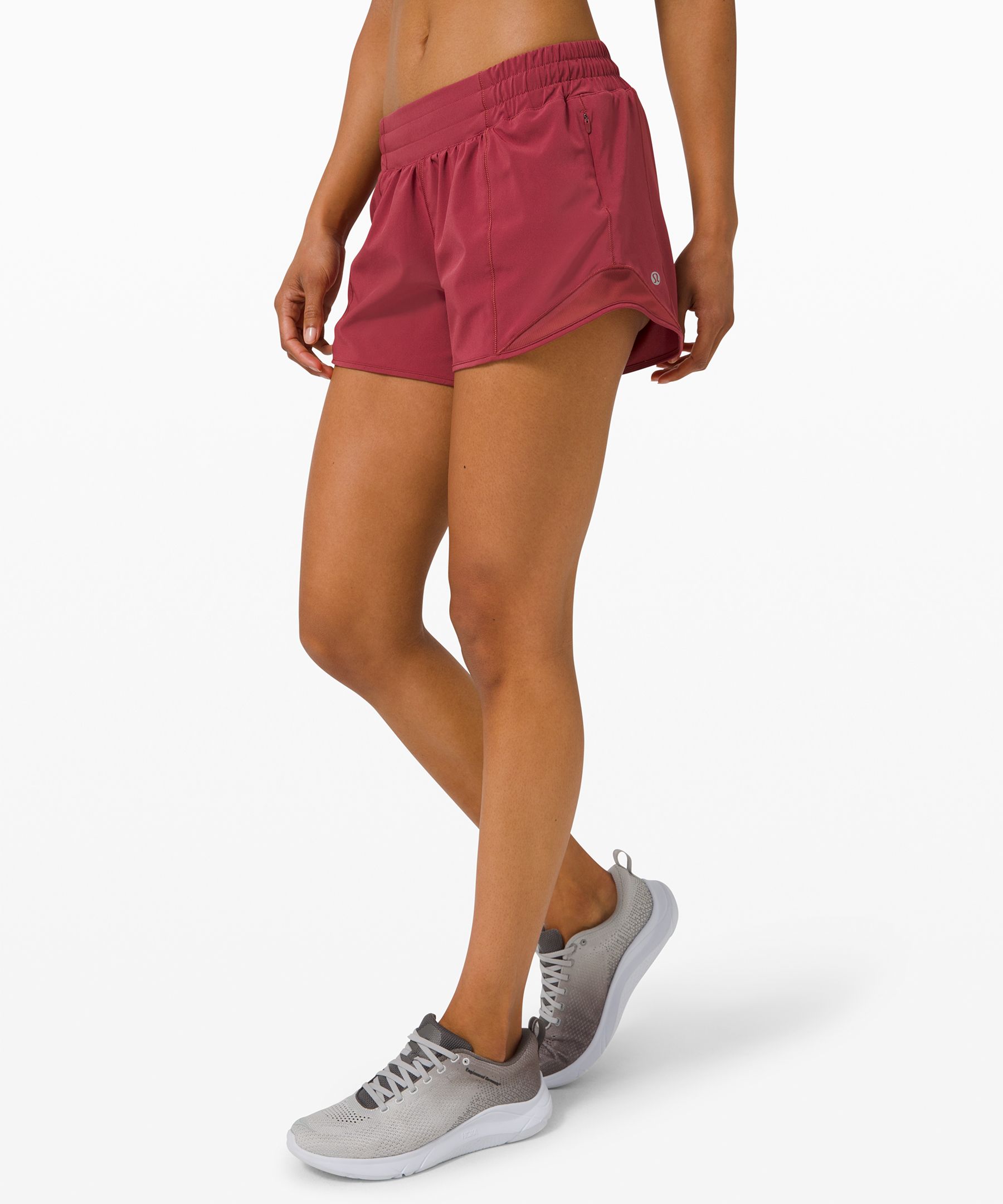 Lululemon Hotty Hot Short Ii *long 4" In Chianti