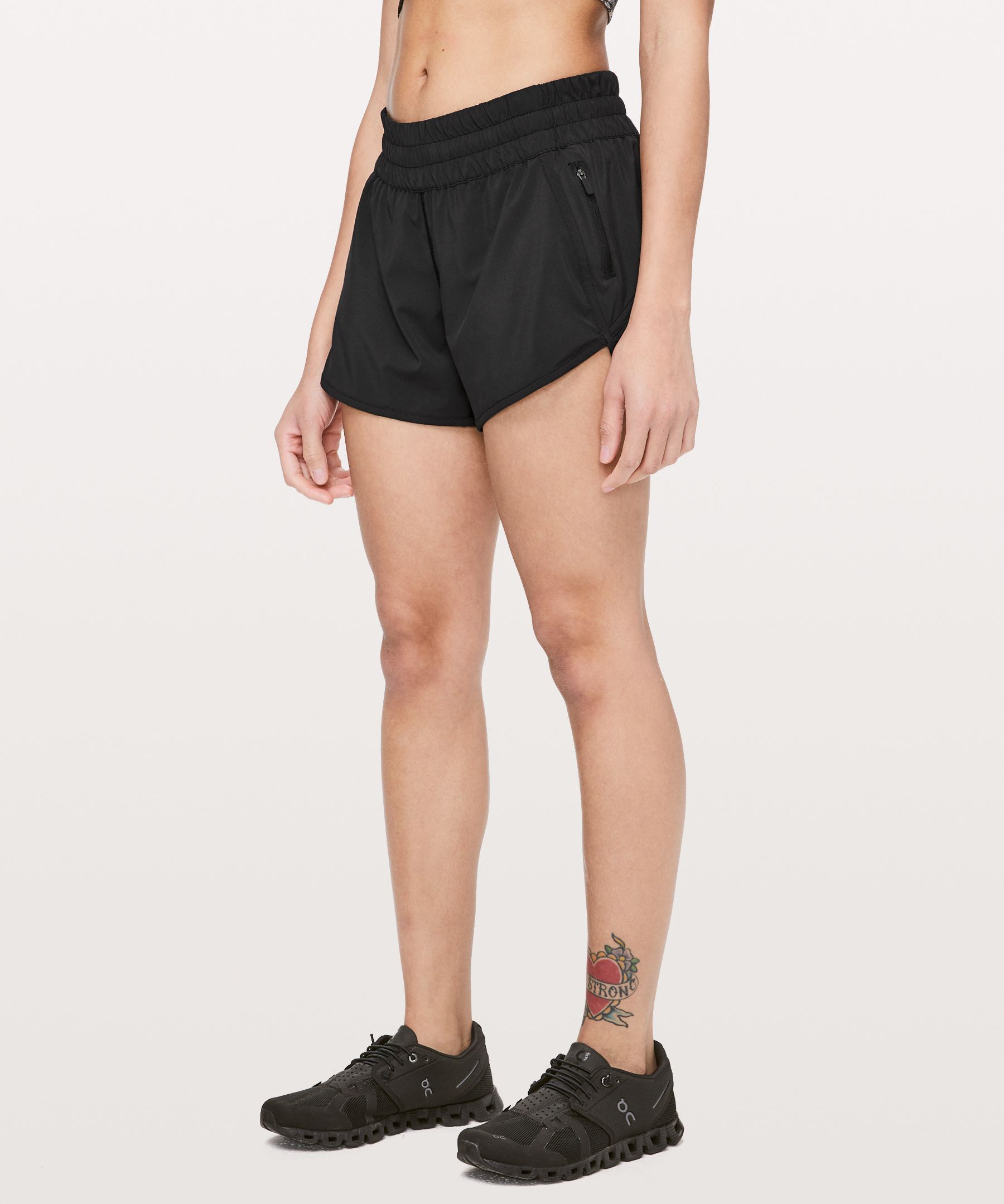 Lululemon Tracker Low-rise Lined Shorts 4" In Black