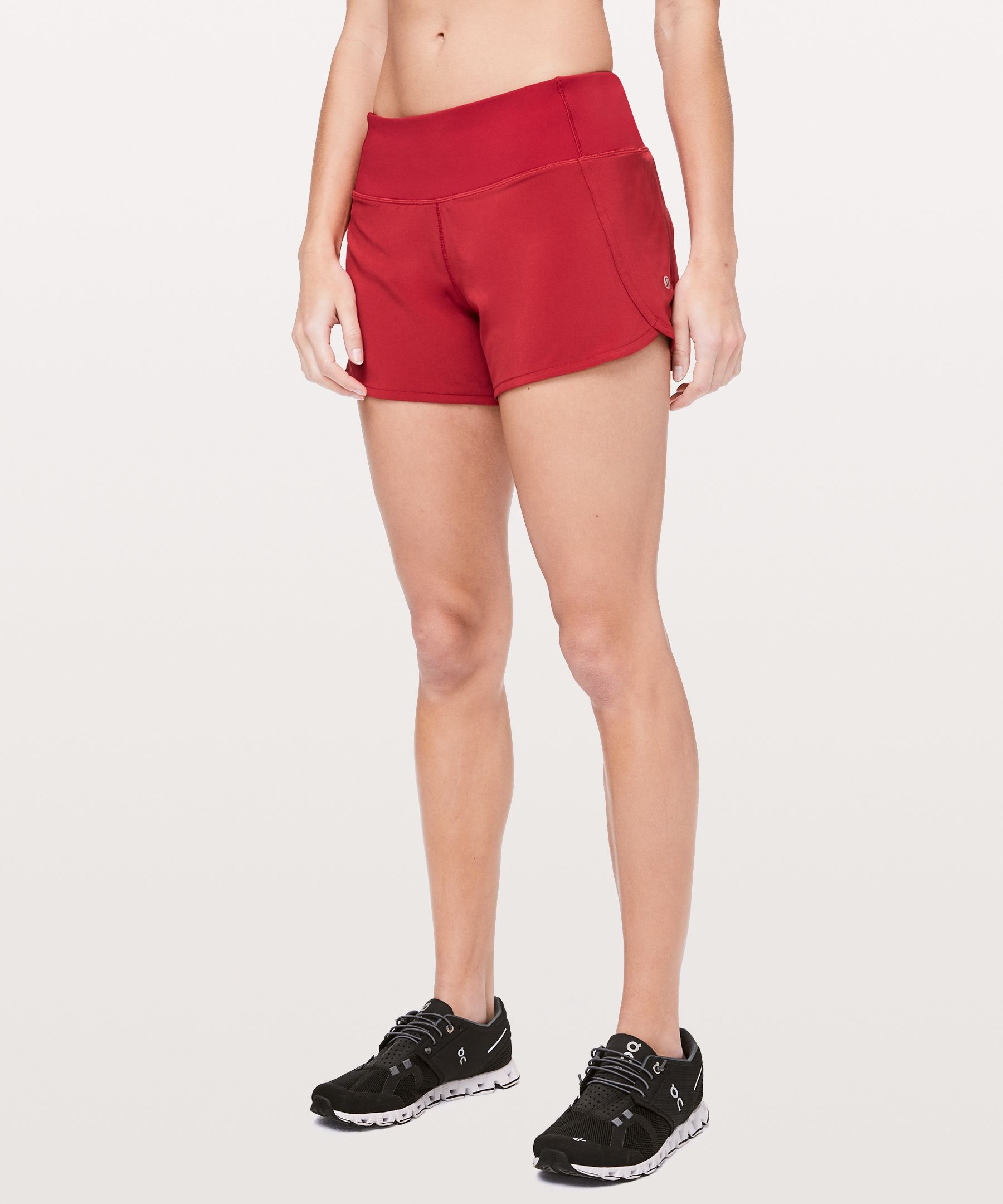 Lululemon Run Times Short Ii *4" In Dark Red