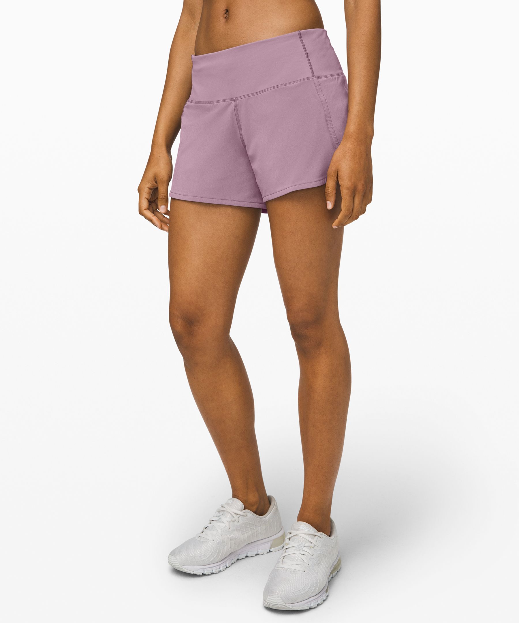 NEW LULULEMON Run Times Short 4 White