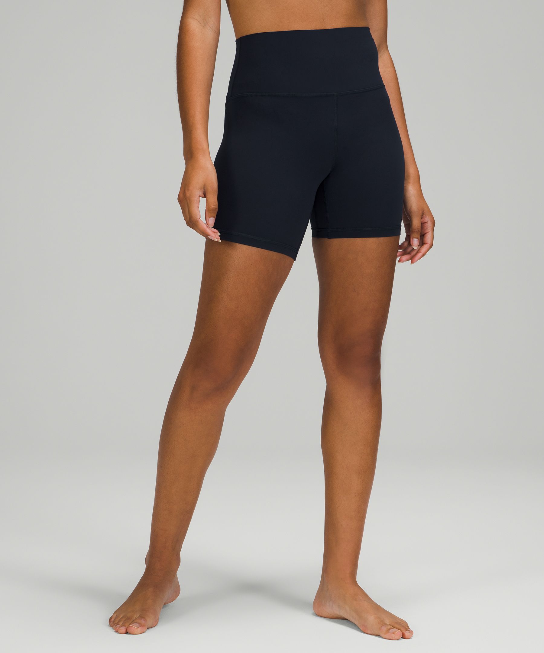 Lululemon Fast And Free Short 6 *non-reflective In Navy