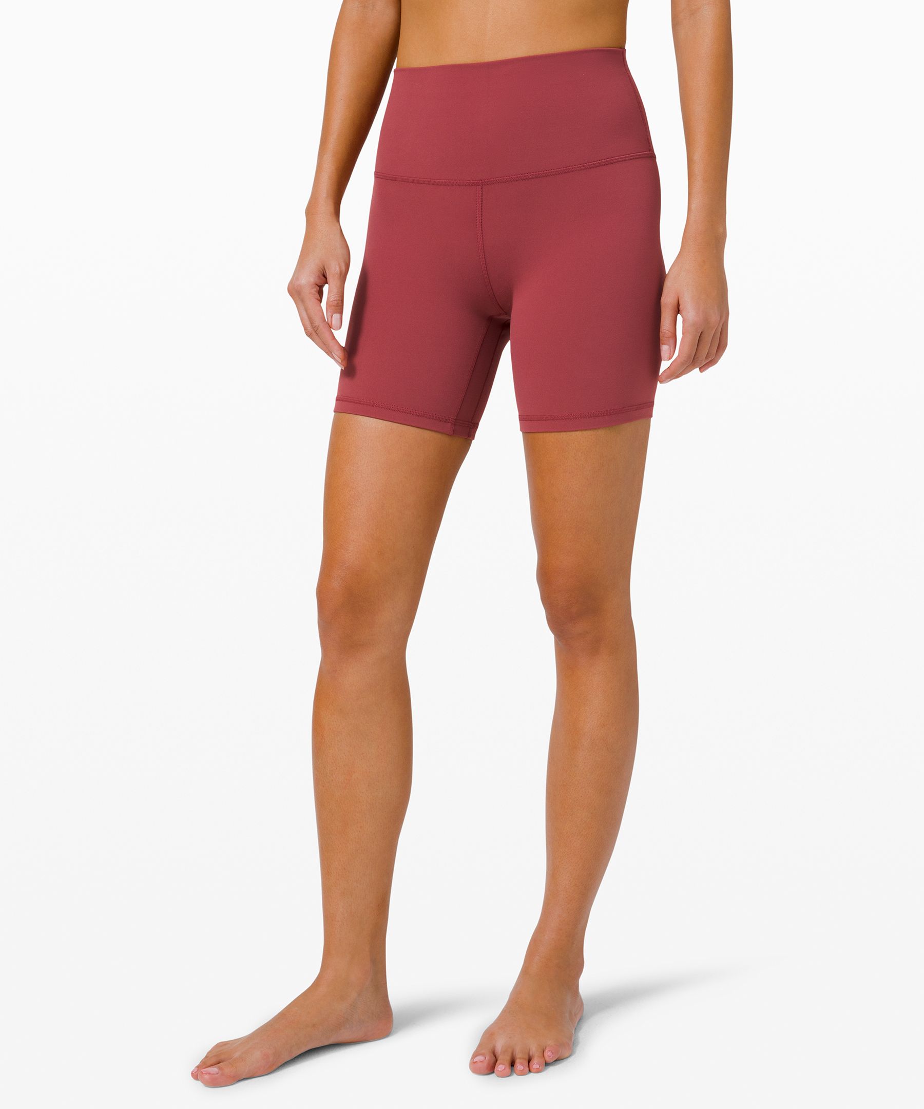 Lululemon Align™ High-rise Shorts 6 In Dark Red