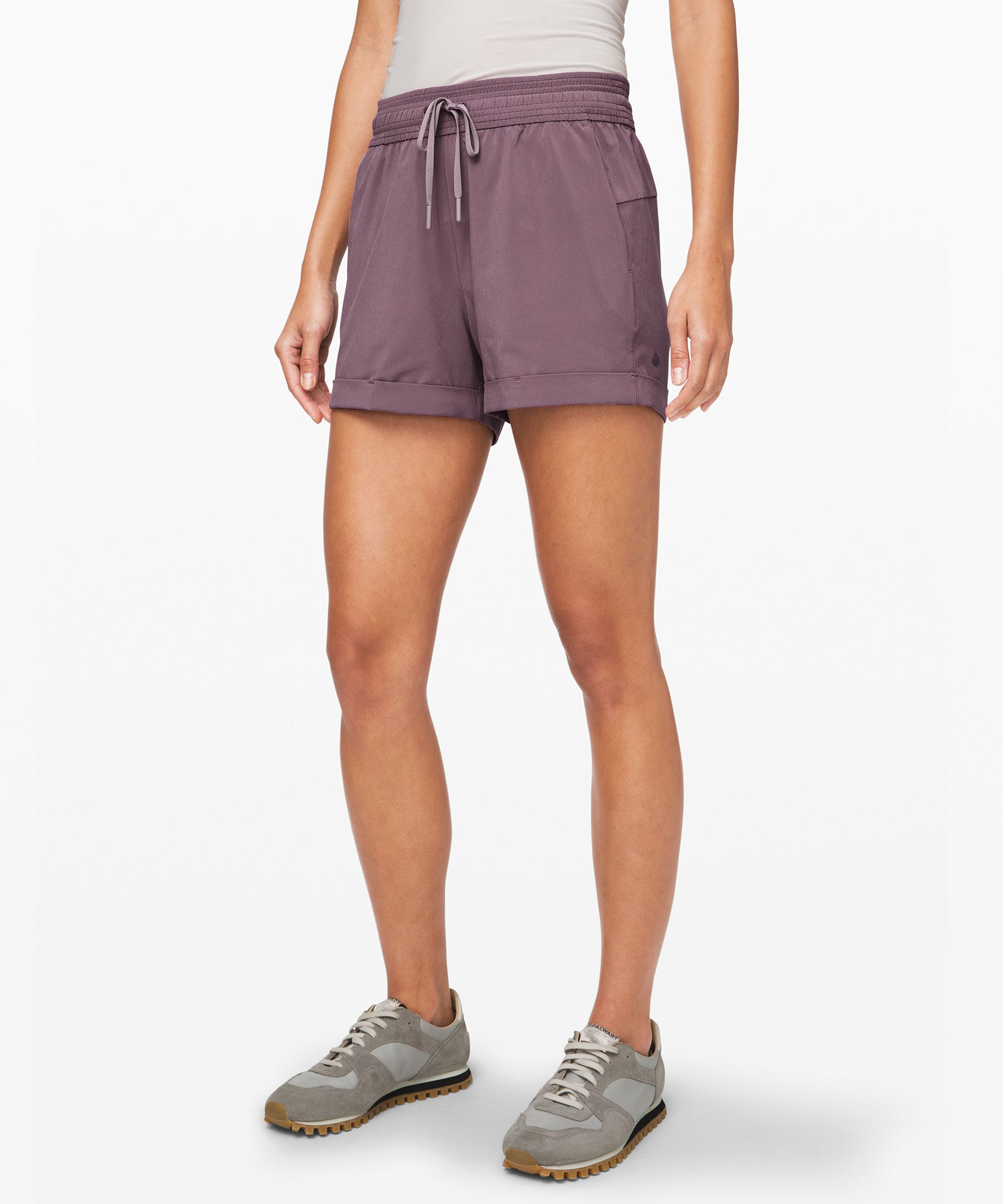Lululemon Spring Break Away Short *4-way Stretch 3" In Frosted Mulberry