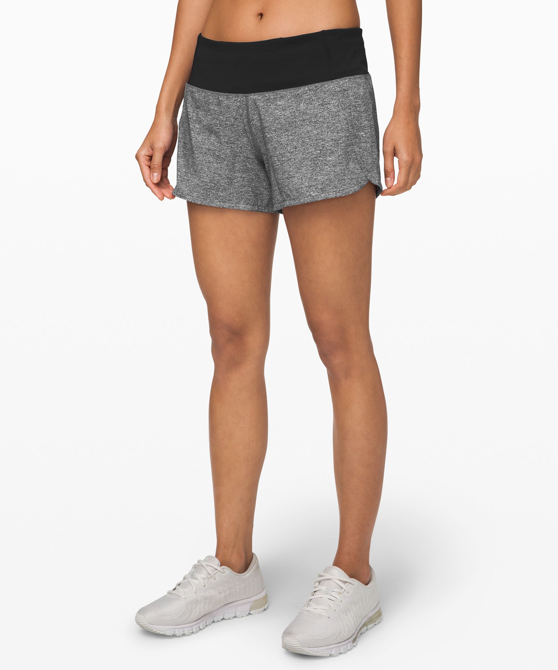 Lululemon Run Times Short *4-way Stretch 4" In Grey