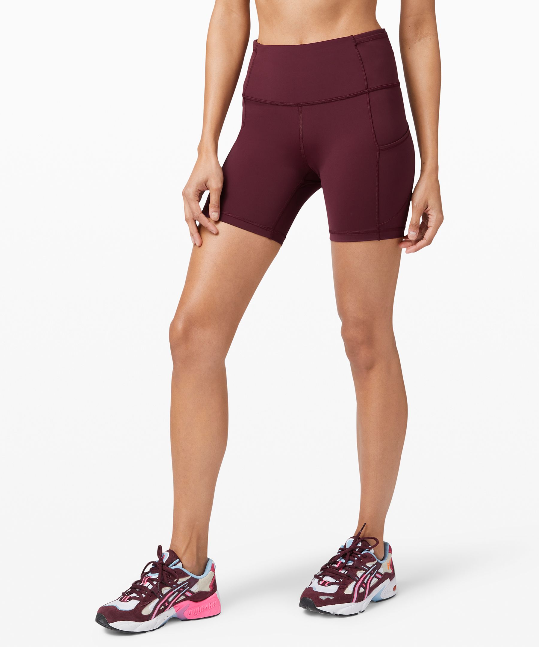 Lululemon Fast And Free Short 6" *non-reflective In Purple