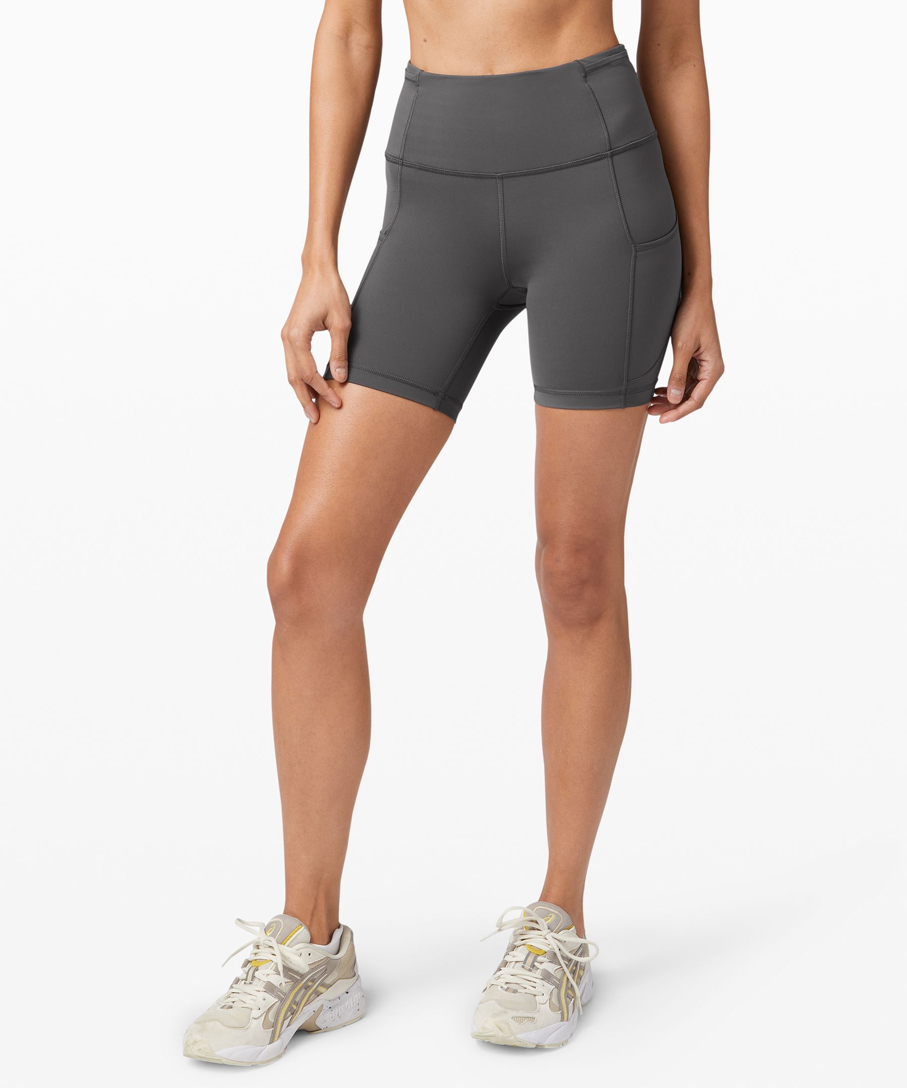 Lululemon Fast And Free Short 6" *non-reflective In Black