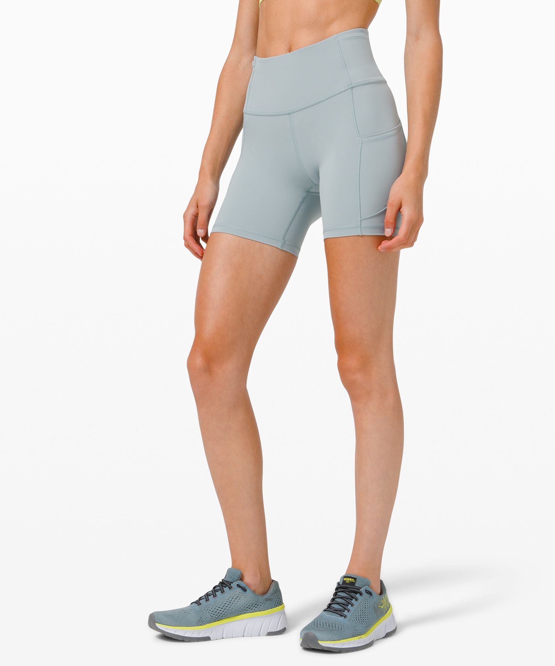 Lululemon Fast And Free Short 6" *non-reflective In Blue
