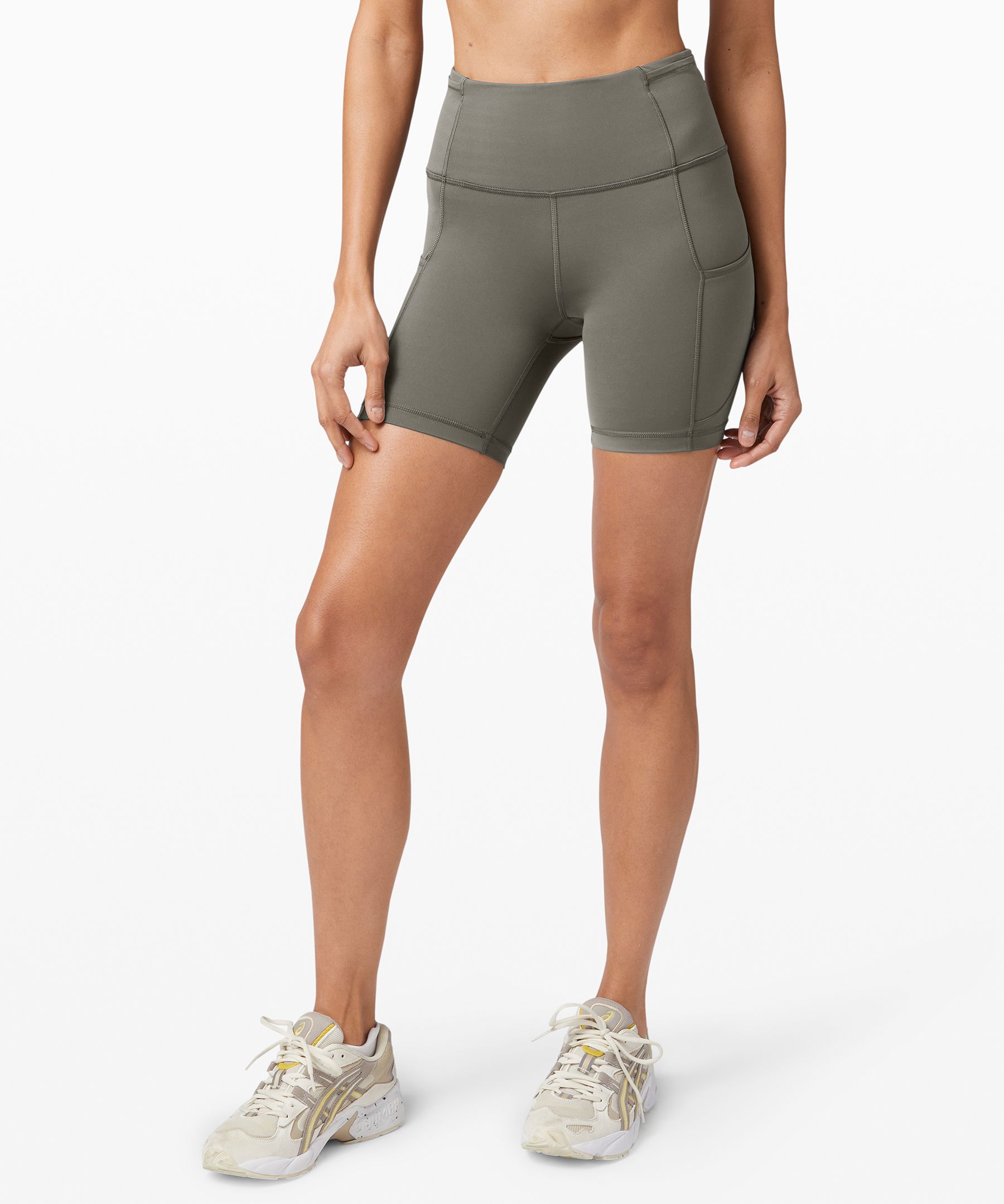 Lululemon Fast And Free Short 6" *non-reflective In Grey