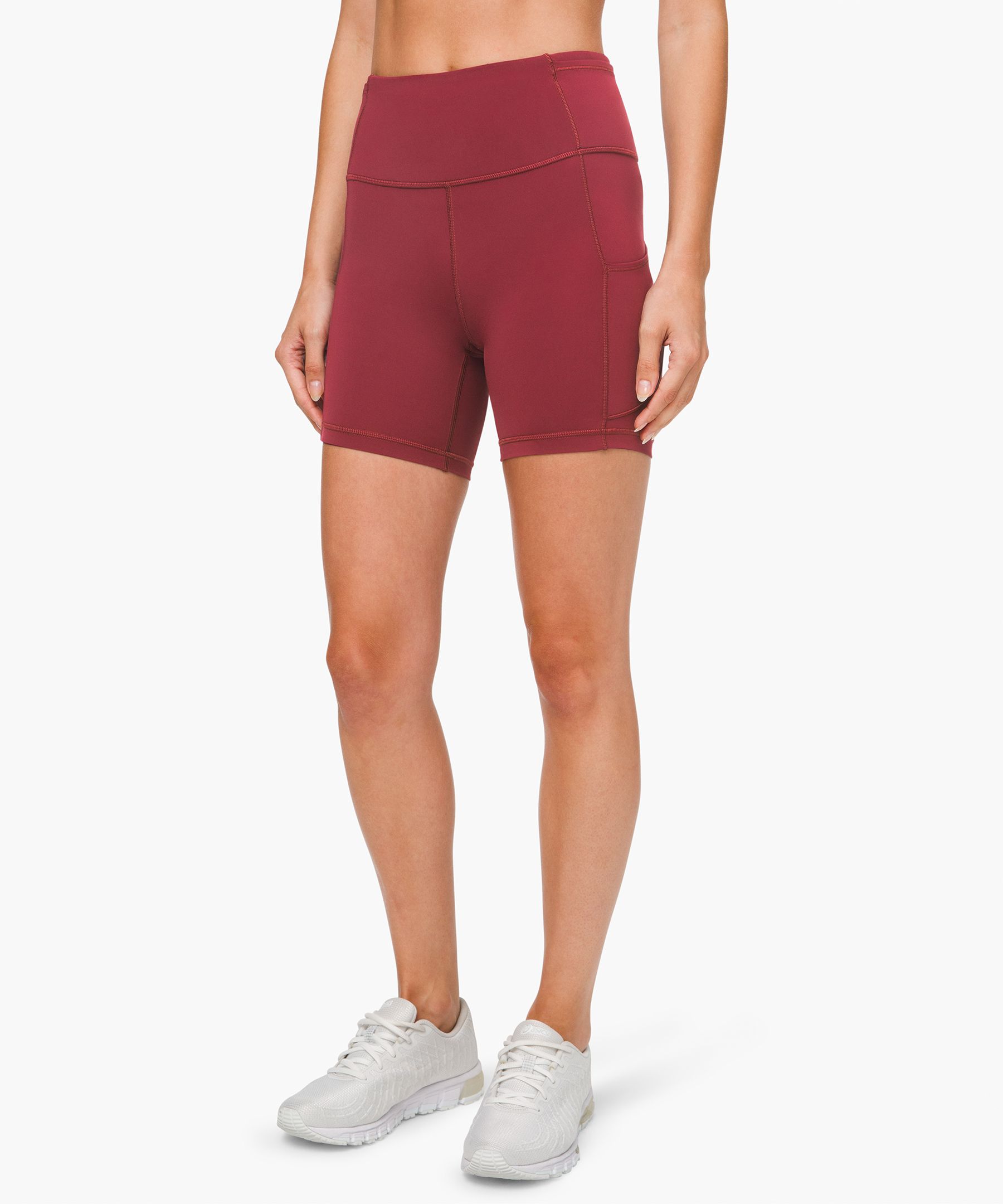 Lululemon Fast And Free Short 6" *non-reflective In Chianti