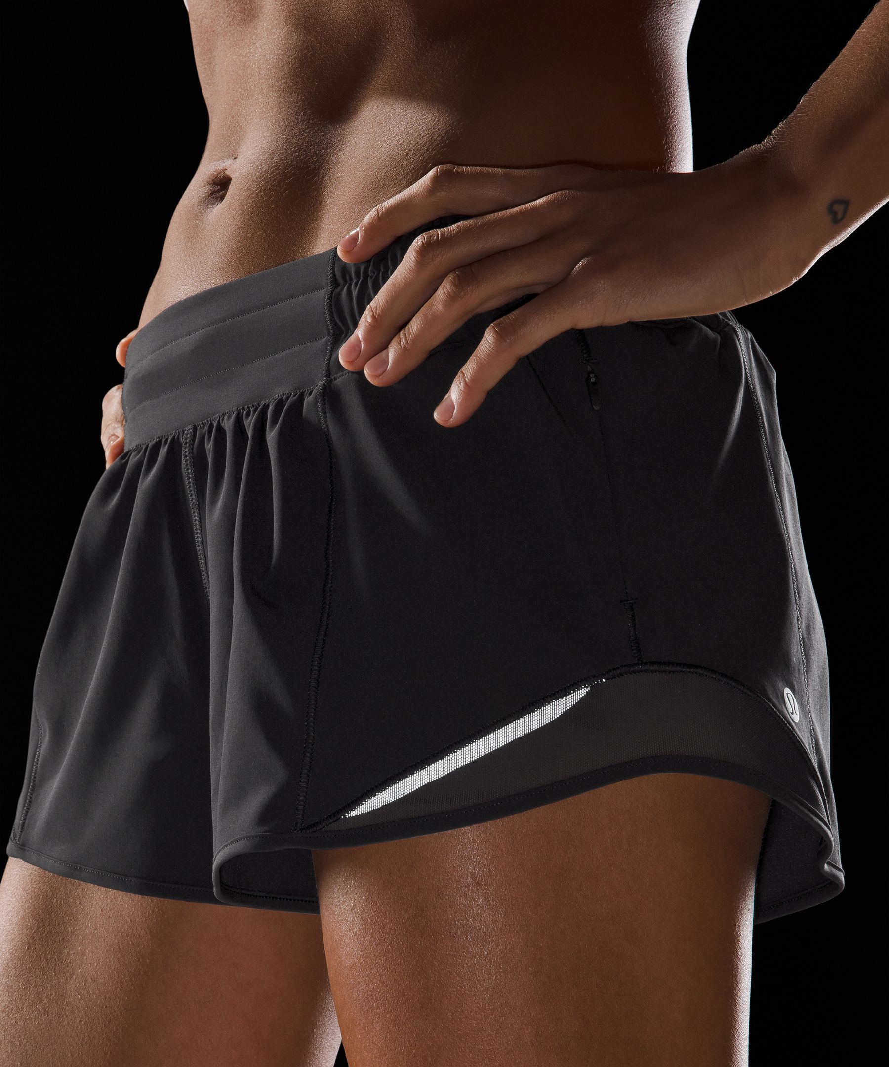 lululemon Hotty Hot running shorts - Black