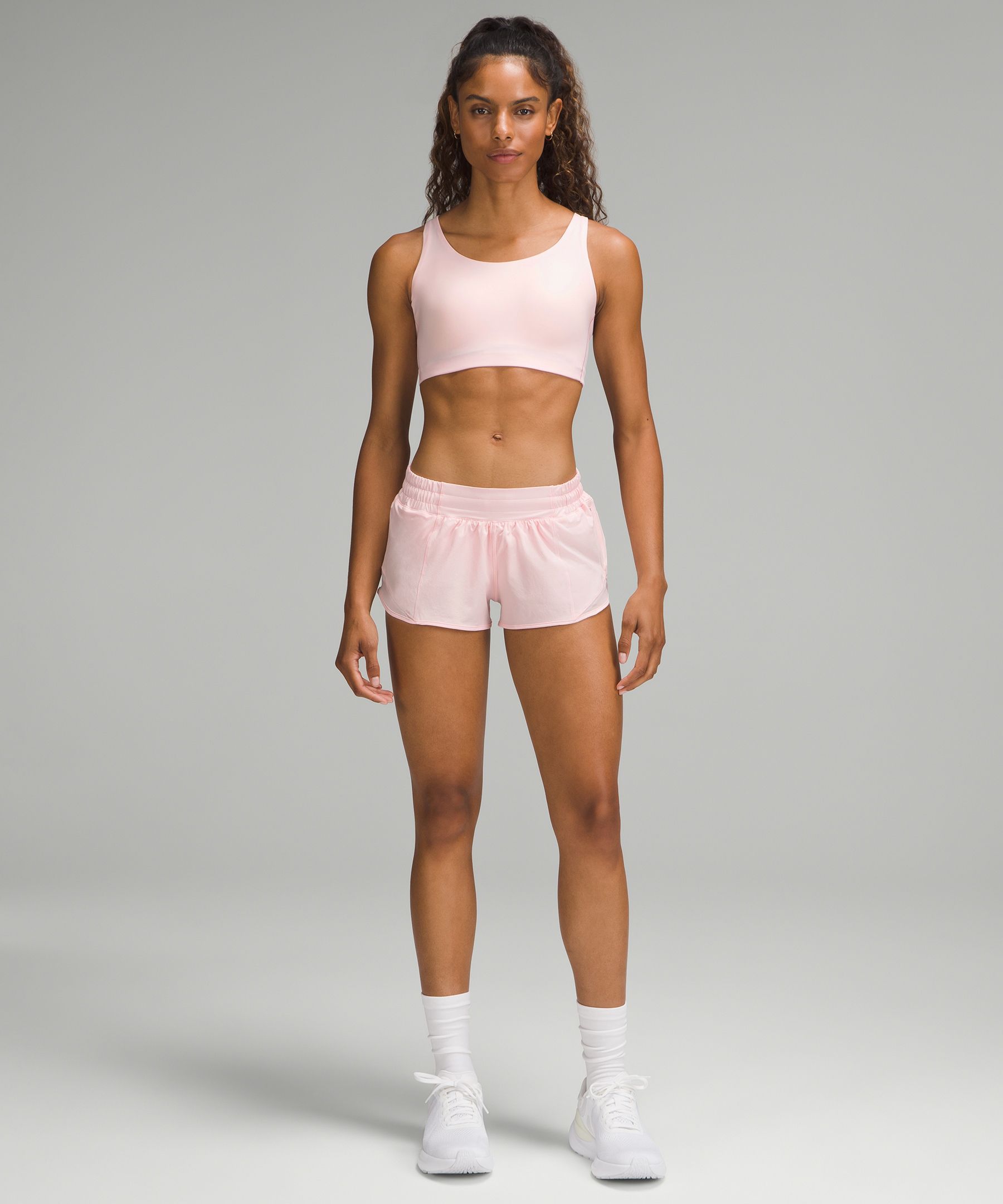 Lululemon Hotty Hot Low-rise Lined Short 2.5" In Strawberry Milkshake