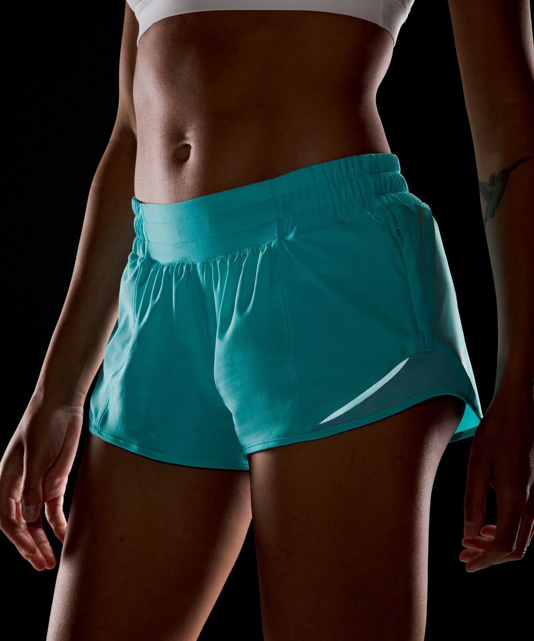 Lululemon Hotty Hot Low-rise Lined Shorts 2.5" In Electric Turquoise