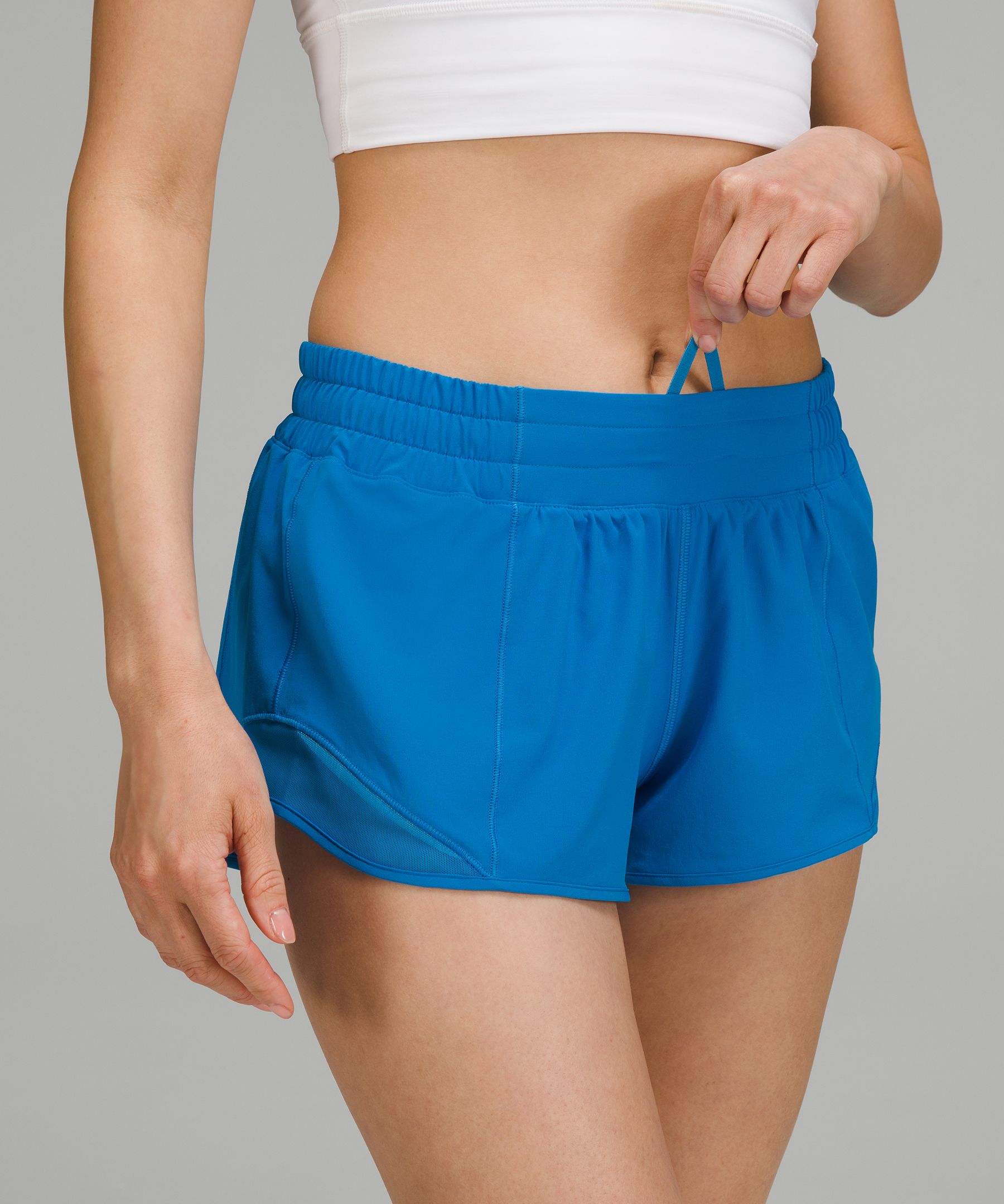 Shop Lululemon Hotty Hot Low-rise Lined Shorts 2.5" In Poolside