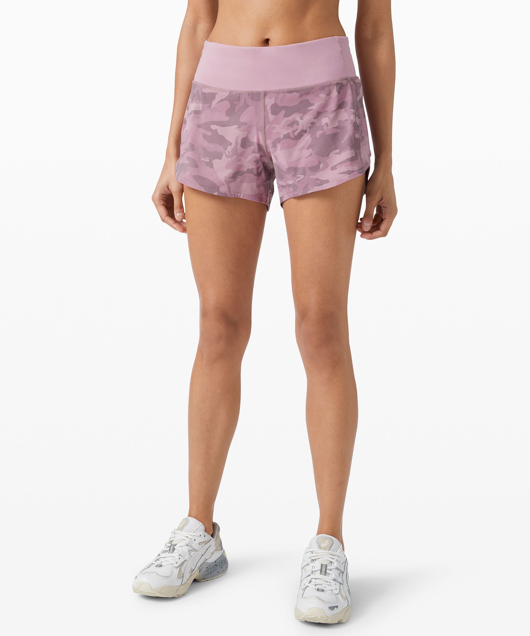 Lululemon Speed Up Short *long 4" In Pink