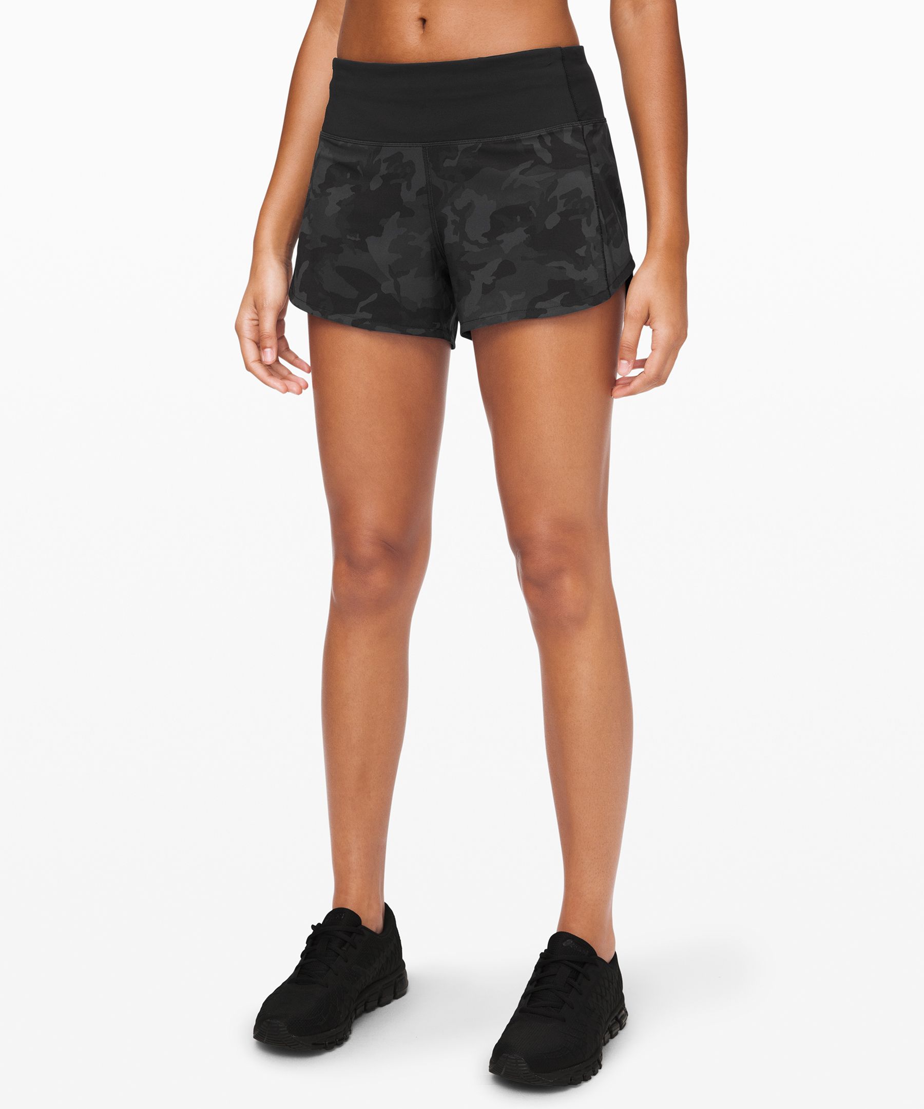 Lululemon Speed Up Short Long *4" Updated Fit In Printed