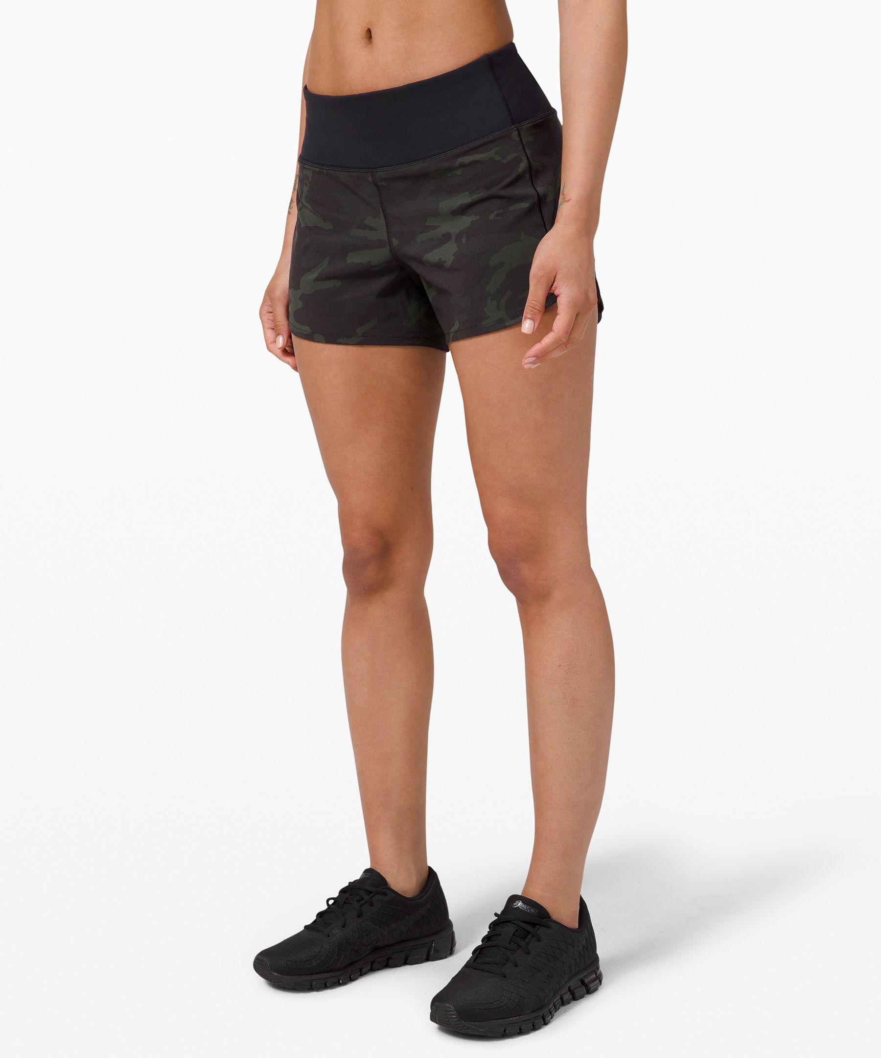 Lululemon Speed Up Short Long *4" Updated Fit In Printed