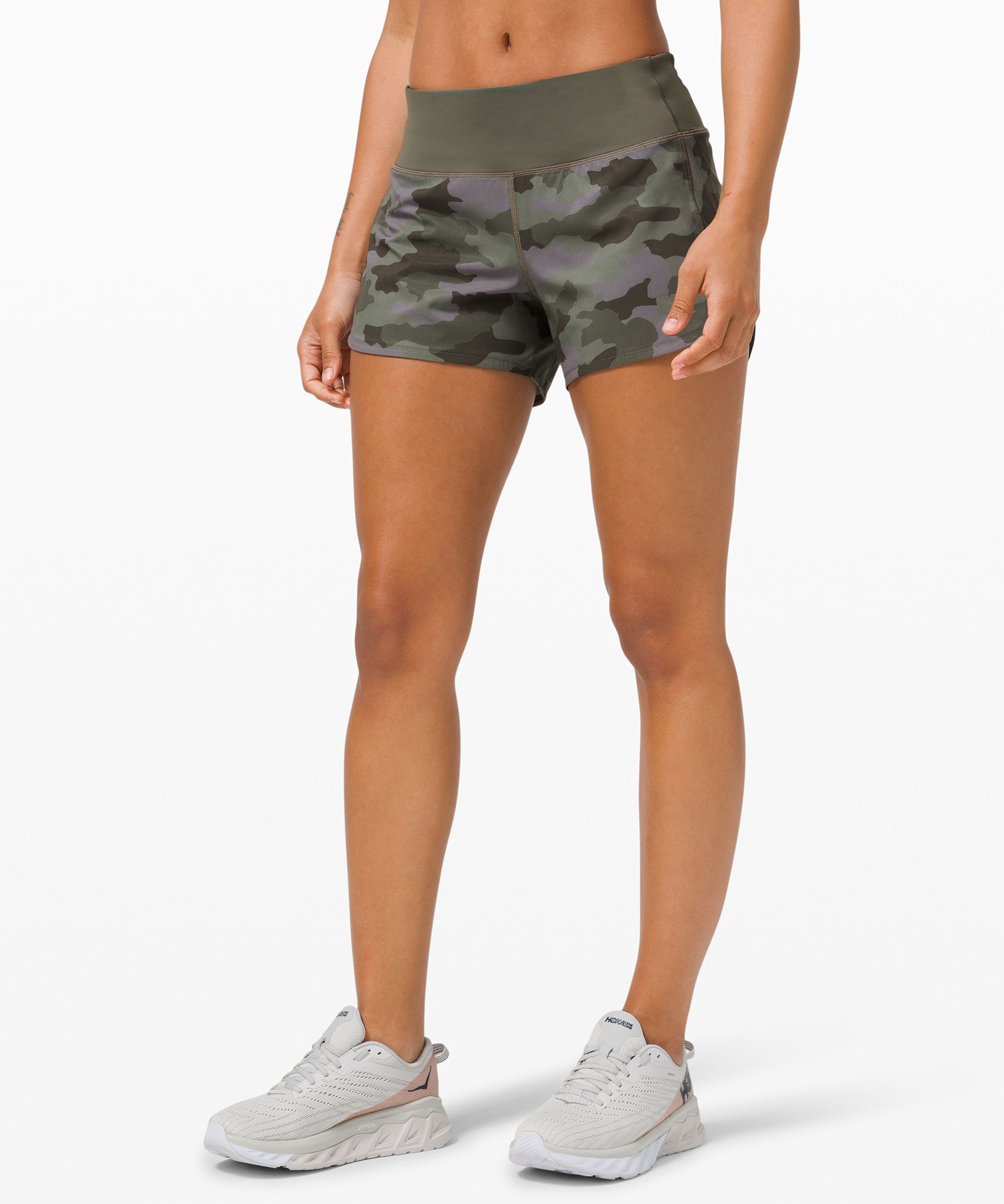 Lululemon Speed Up Mid-rise Short 4" In Printed