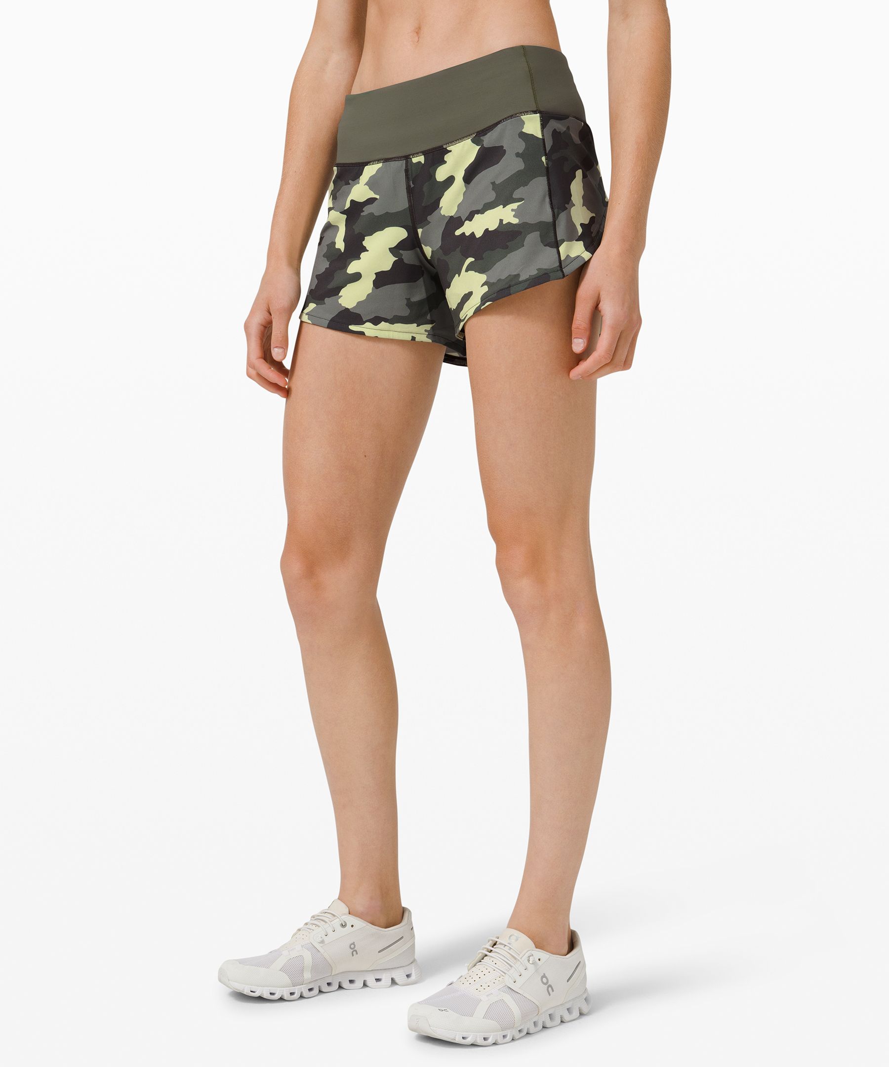 Lululemon Speed Up Mid-rise Short 4" In Printed