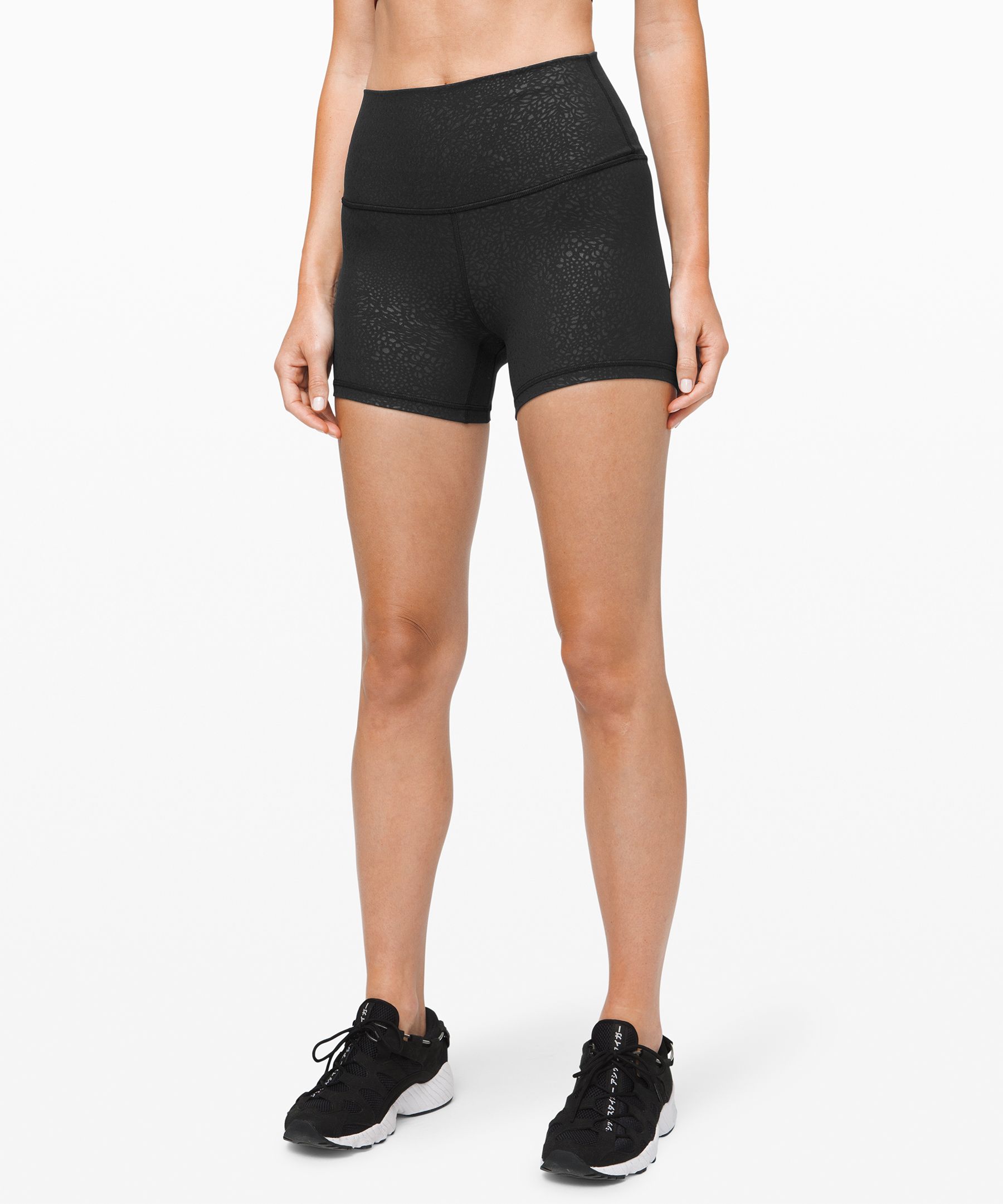 Lululemon Align Short *4" In Polar Shift Emboss Black