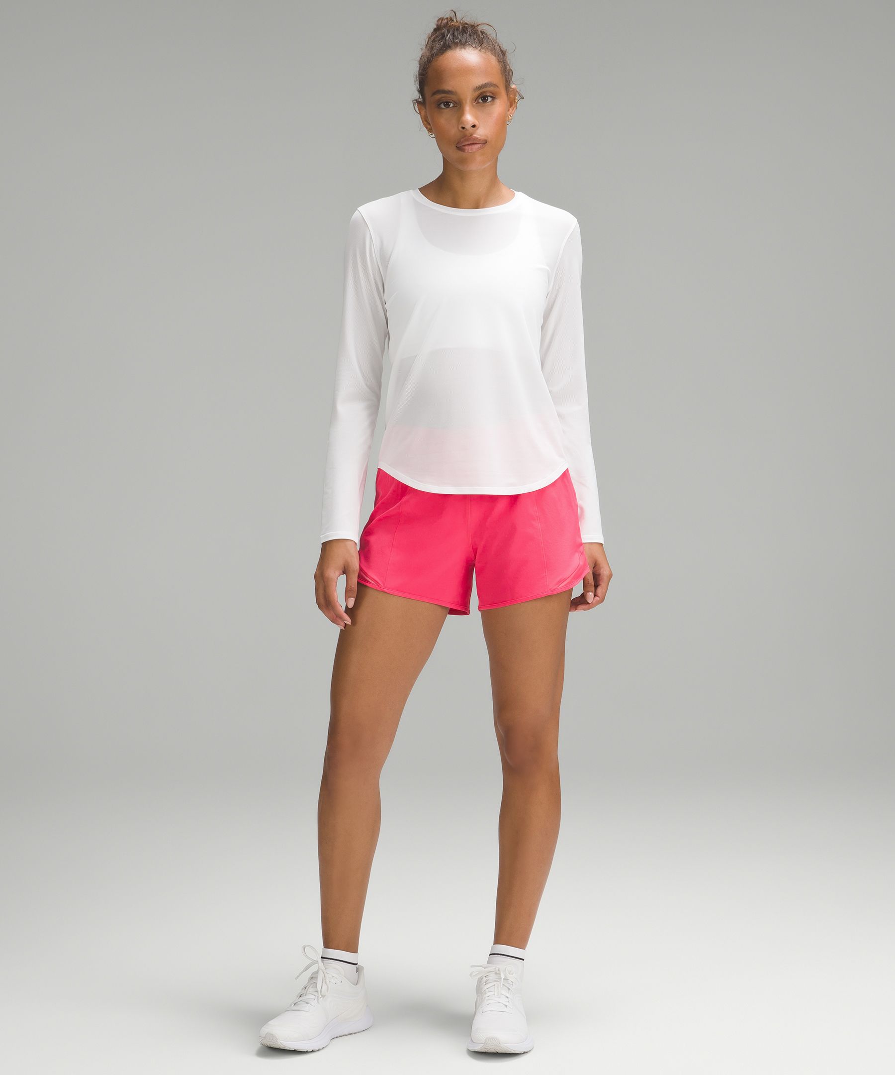 Lululemon Womens Pull On Athletic Shorts White Size 8 - Shop
