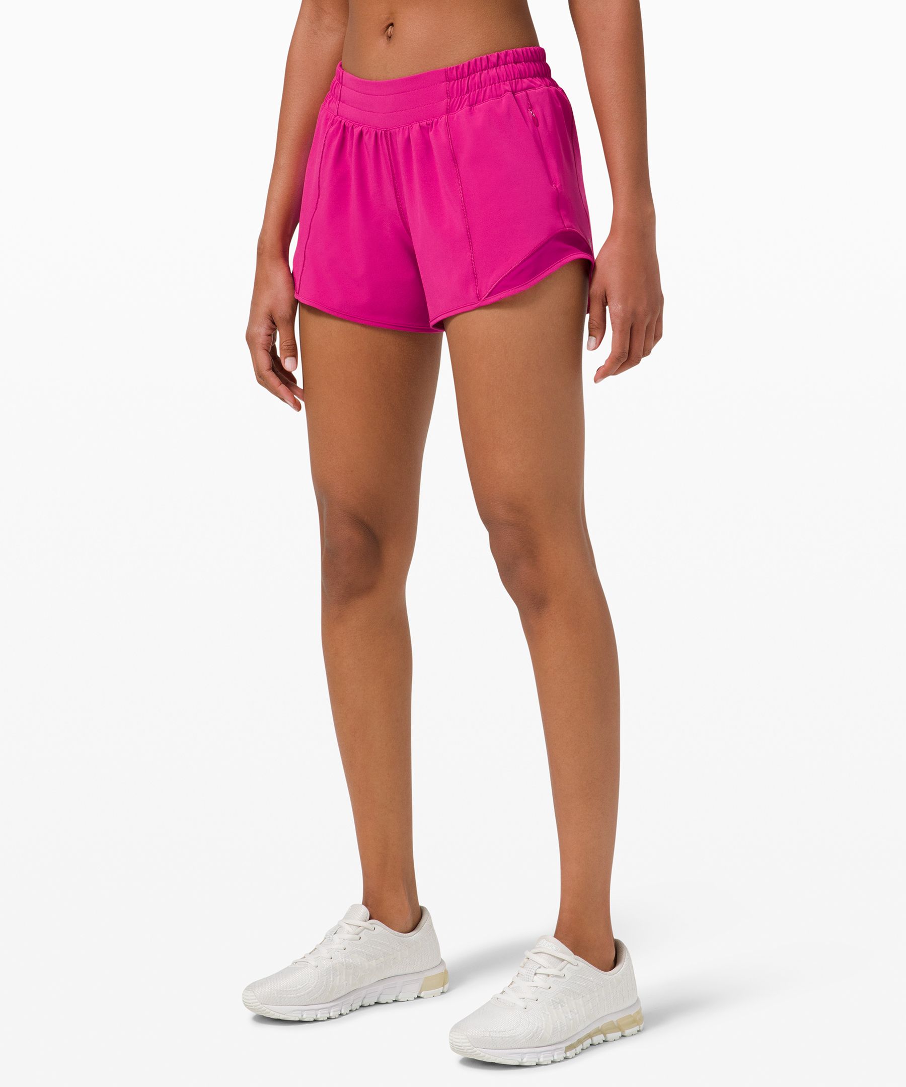Lululemon Hotty Hot Low-rise Lined Shorts 4" In Ripened Raspberry