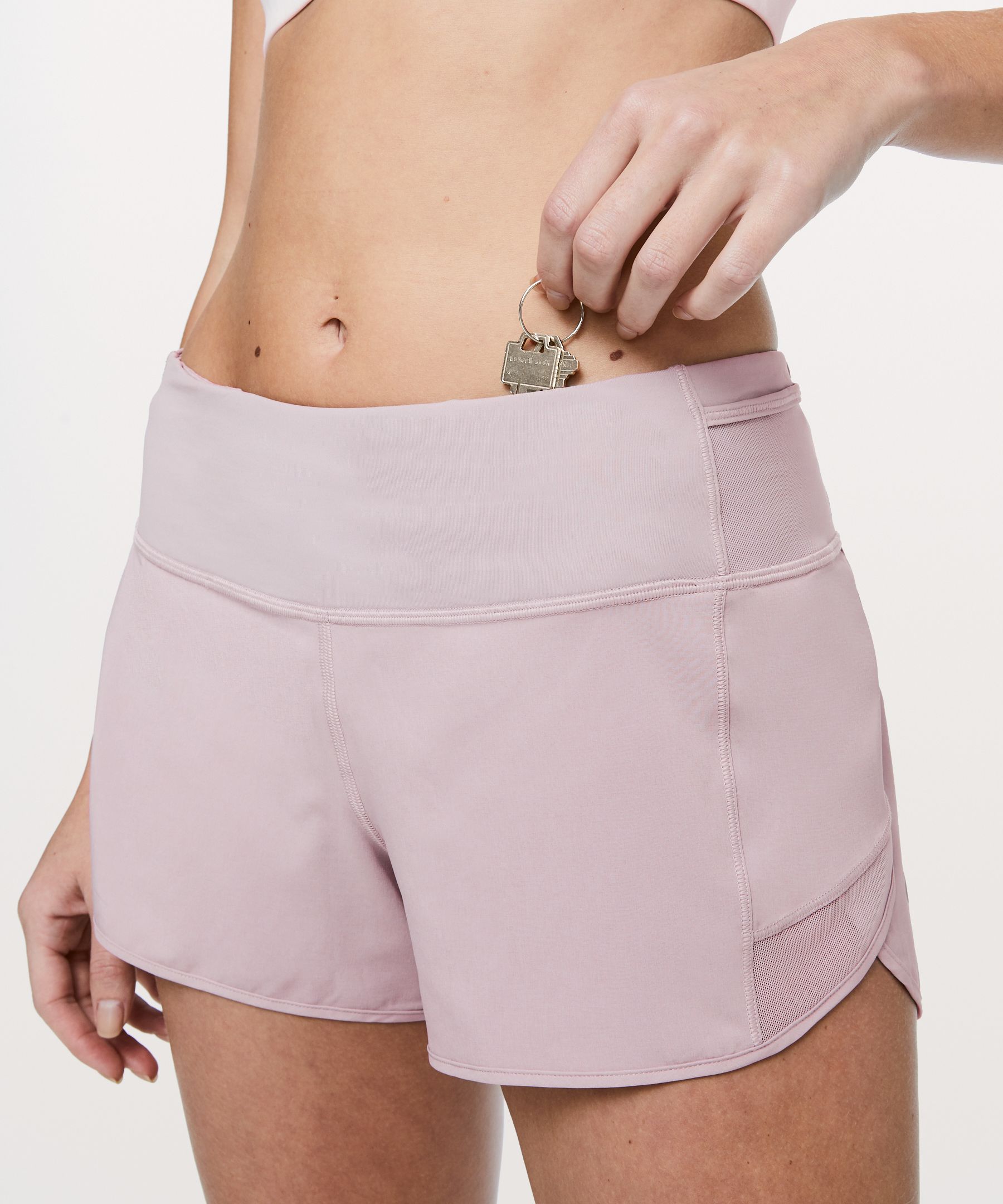 lululemon mesh over miles shorts