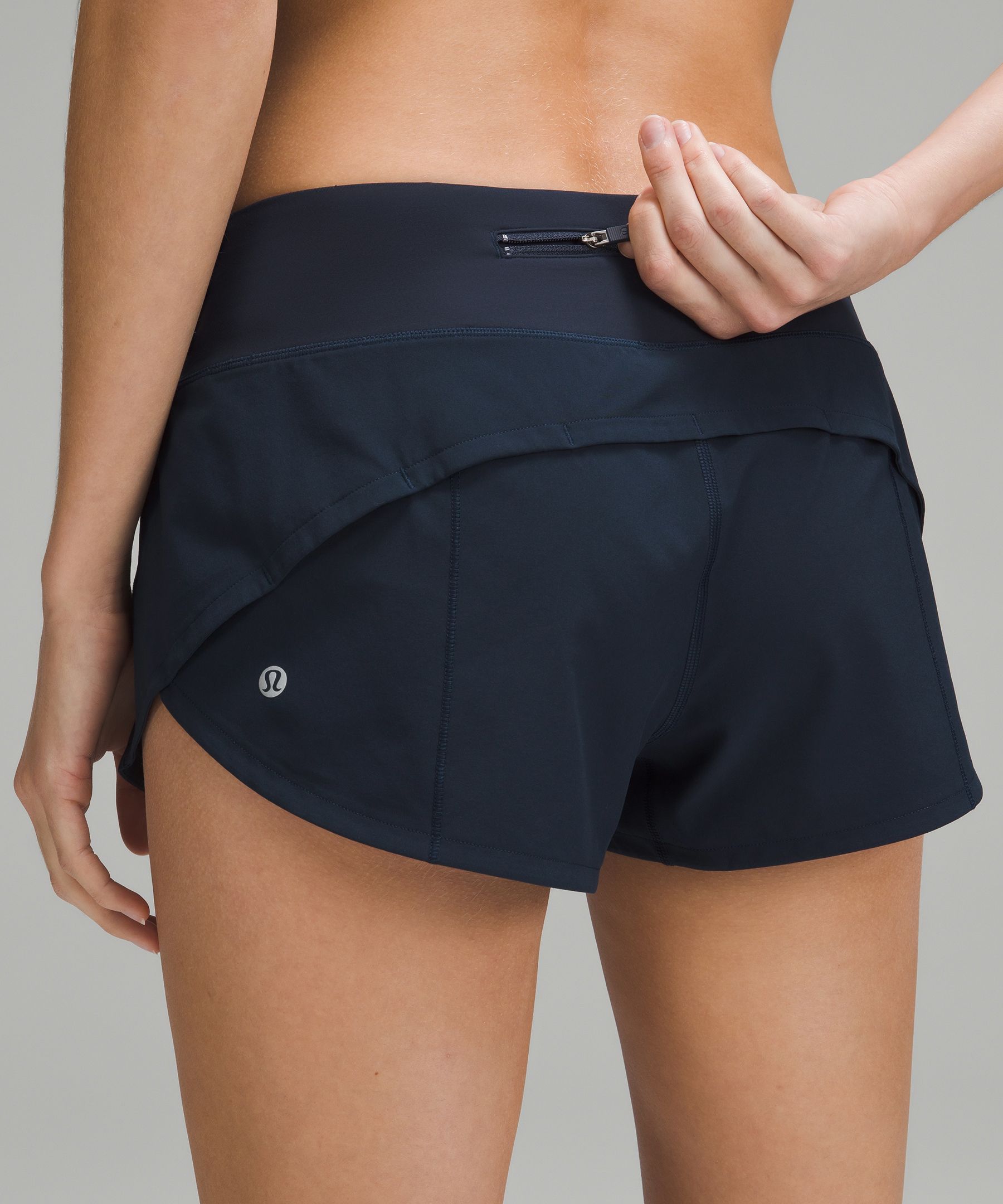 Shop Lululemon Speed Up Low-rise Lined Shorts 2.5" In True Navy