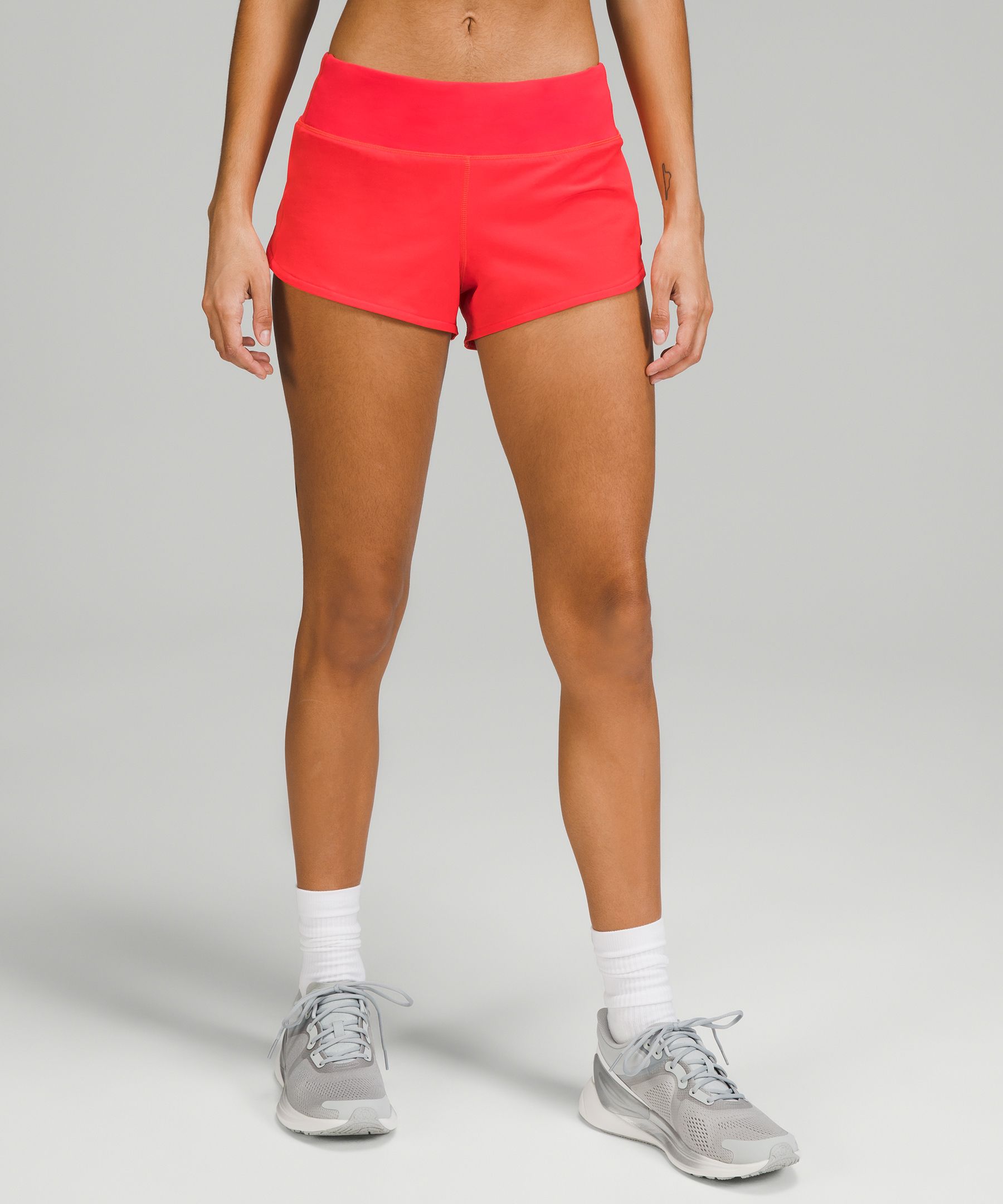 Lululemon Speed Up Low-rise Lined Shorts 2.5" In Red