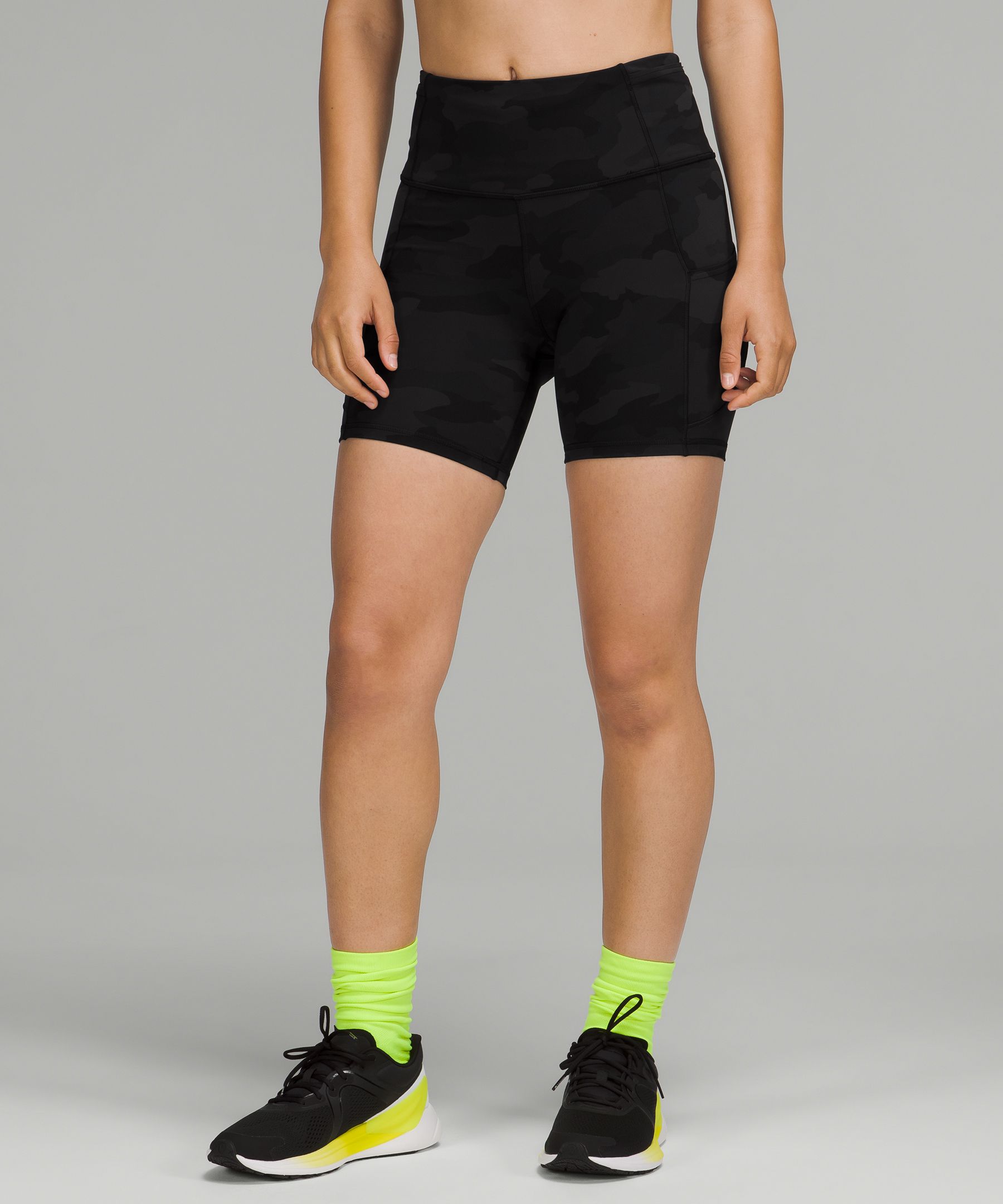 Black Fast and Free 6 running shorts, Lululemon