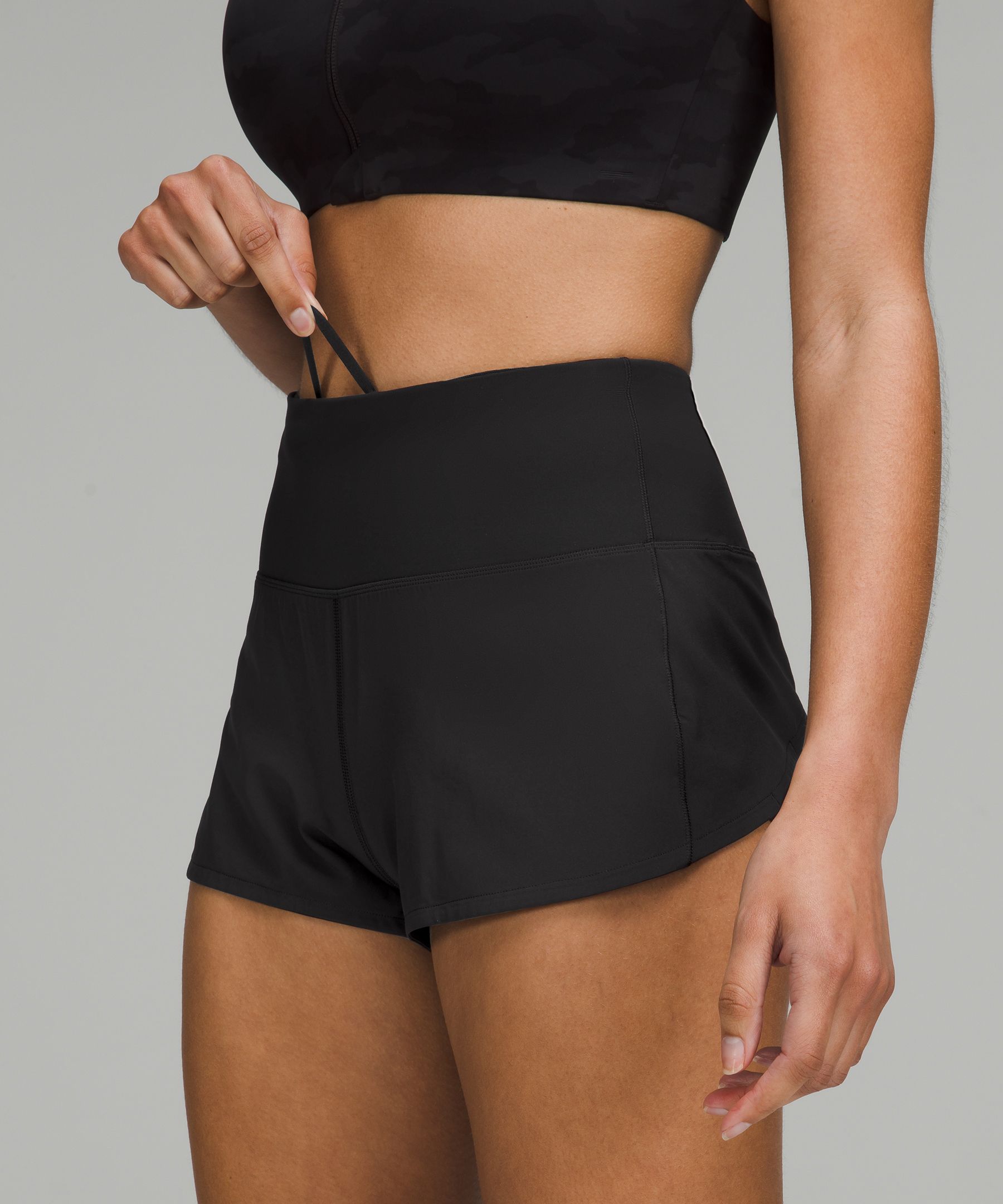 lululemon athletica, Shorts, Speed Up Highrise Lined Short 4 Lululemon  Black Size 2