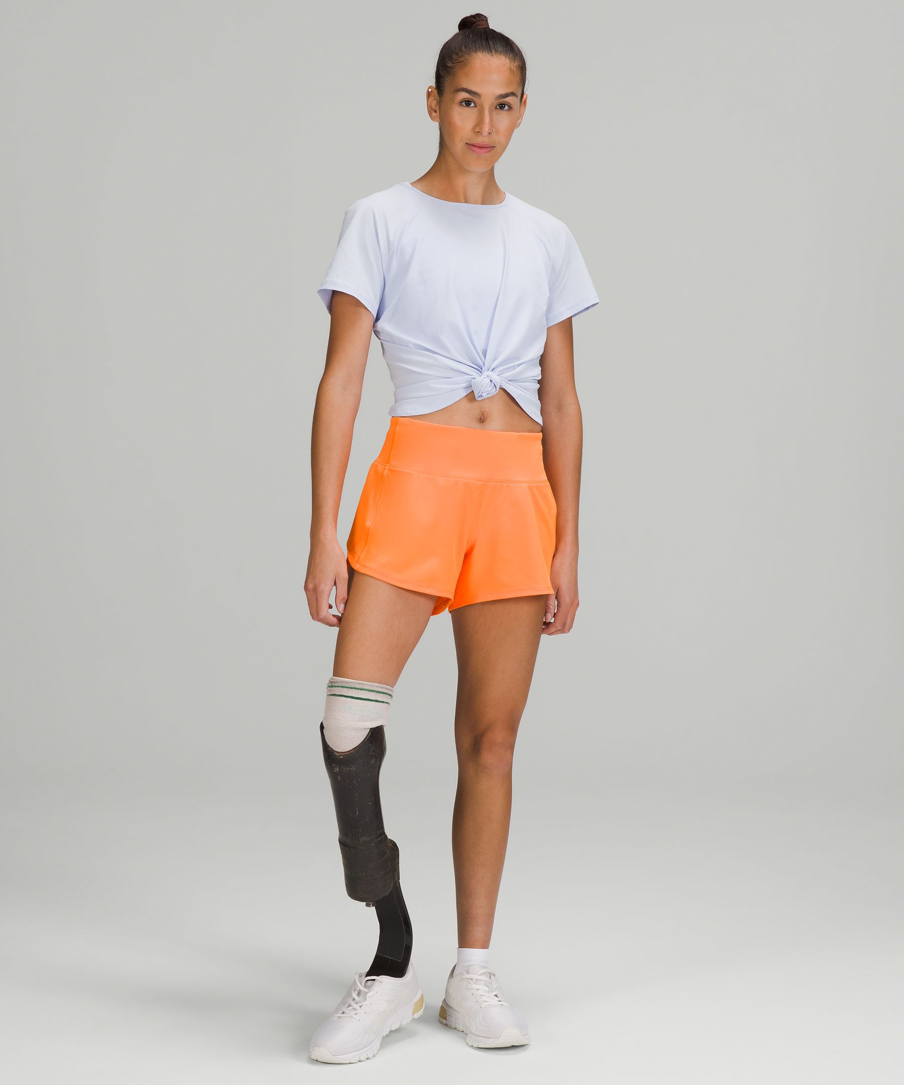 lululemon SPEED UP MID-RISE LINED 10CM - Sports shorts - lip gloss