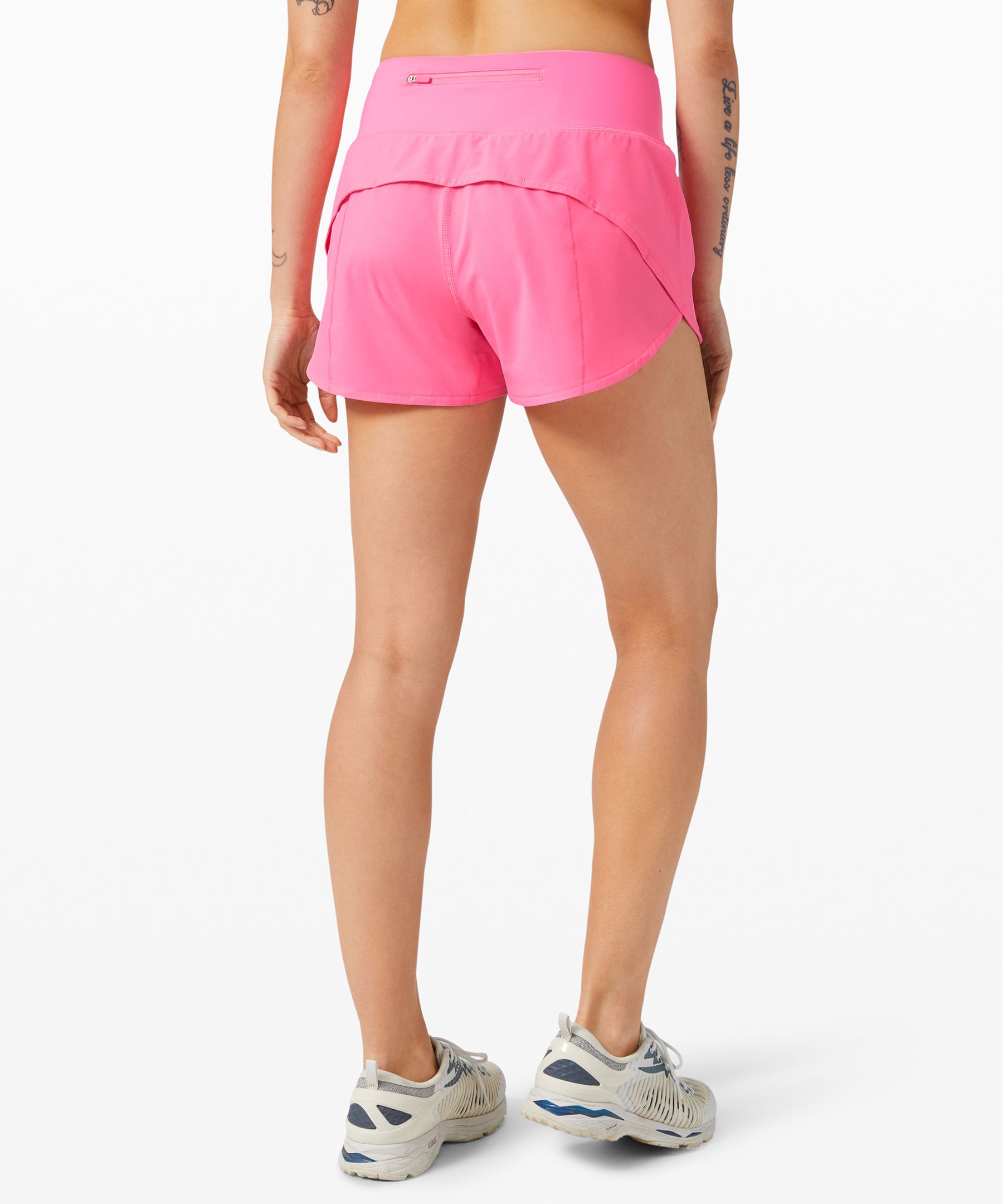 baby pink lululemon shorts