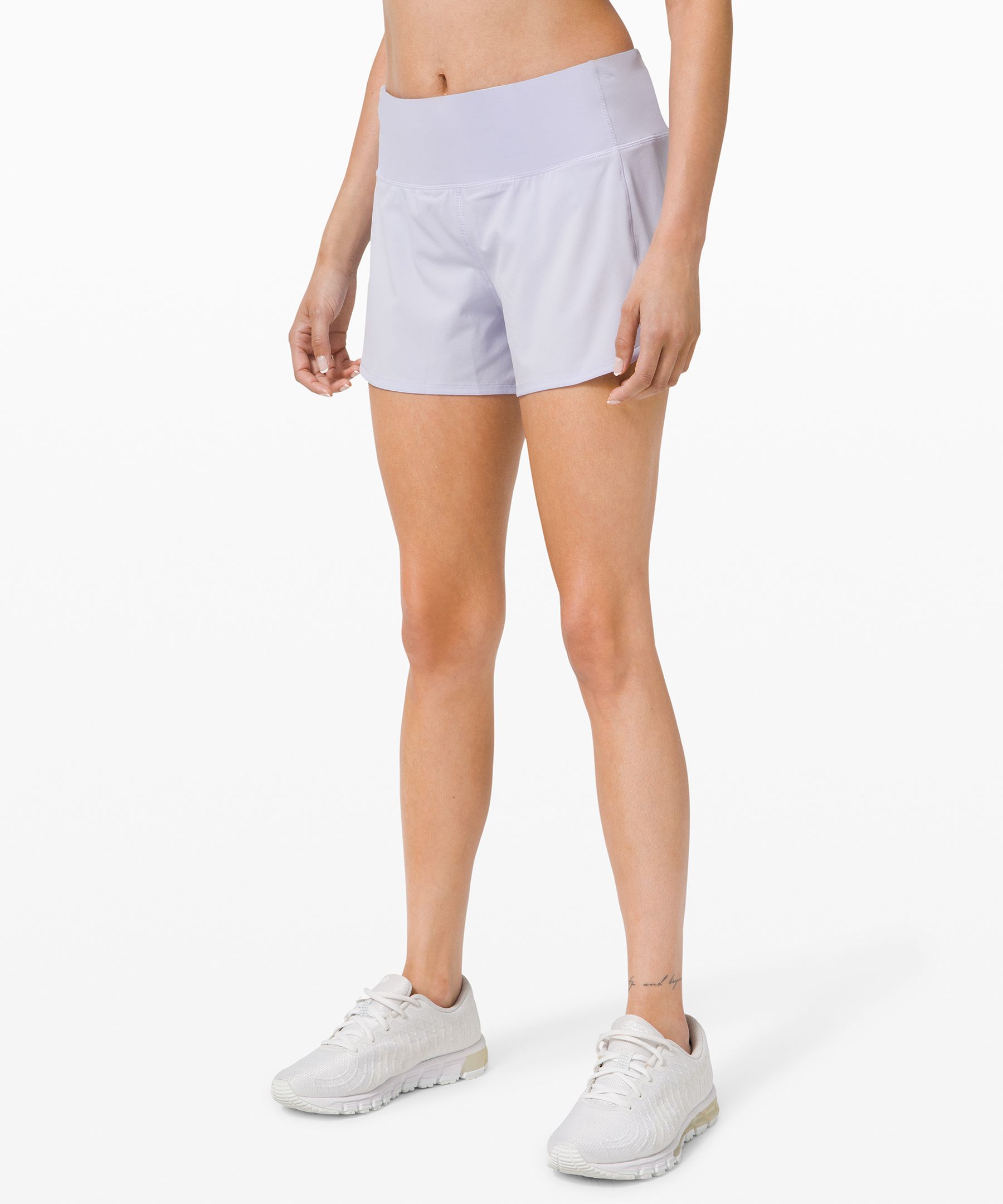 Lululemon Speed Up Short Long *4" Updated Fit In Blue