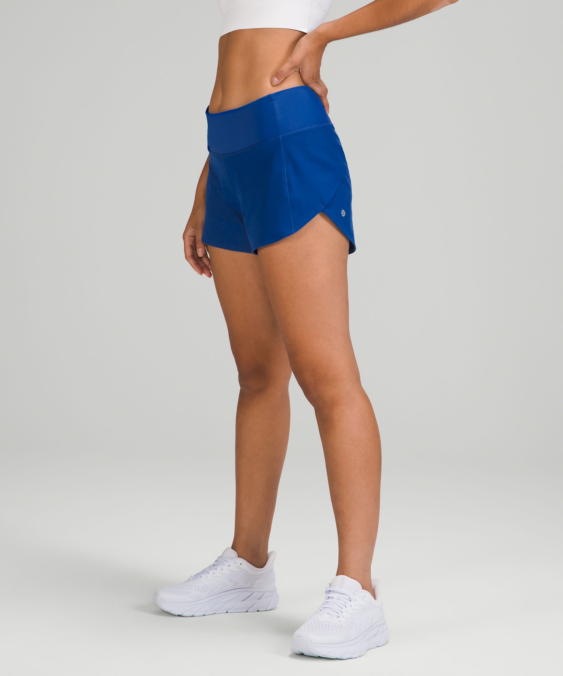 Lululemon Speed Up Mid-rise Lined Shorts 4" In Symphony Blue