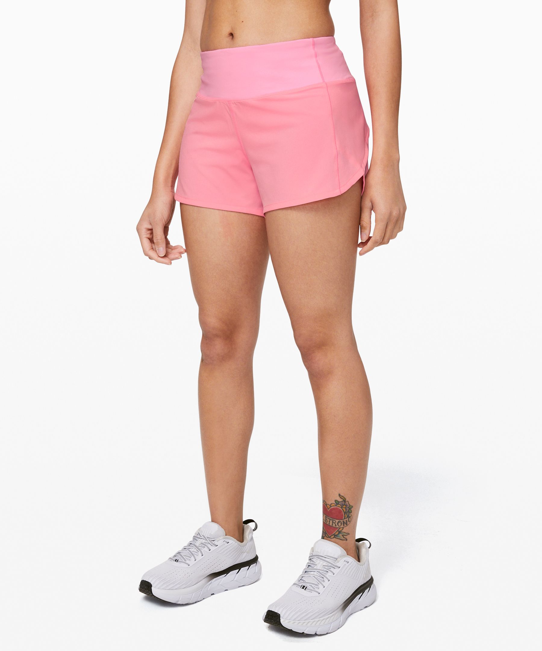 lululemon size 4,2.5 shorts in the color ripened raspberry