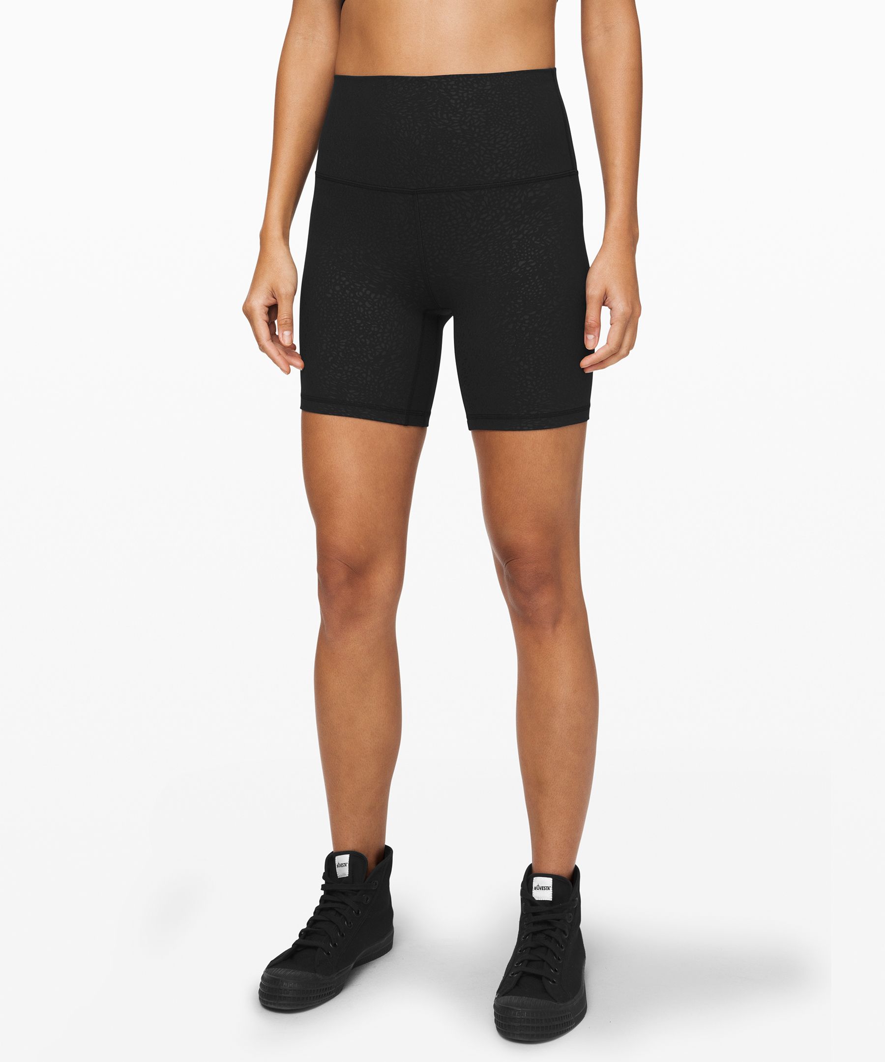 Lululemon Align Short *6" In Polar Shift Emboss Black