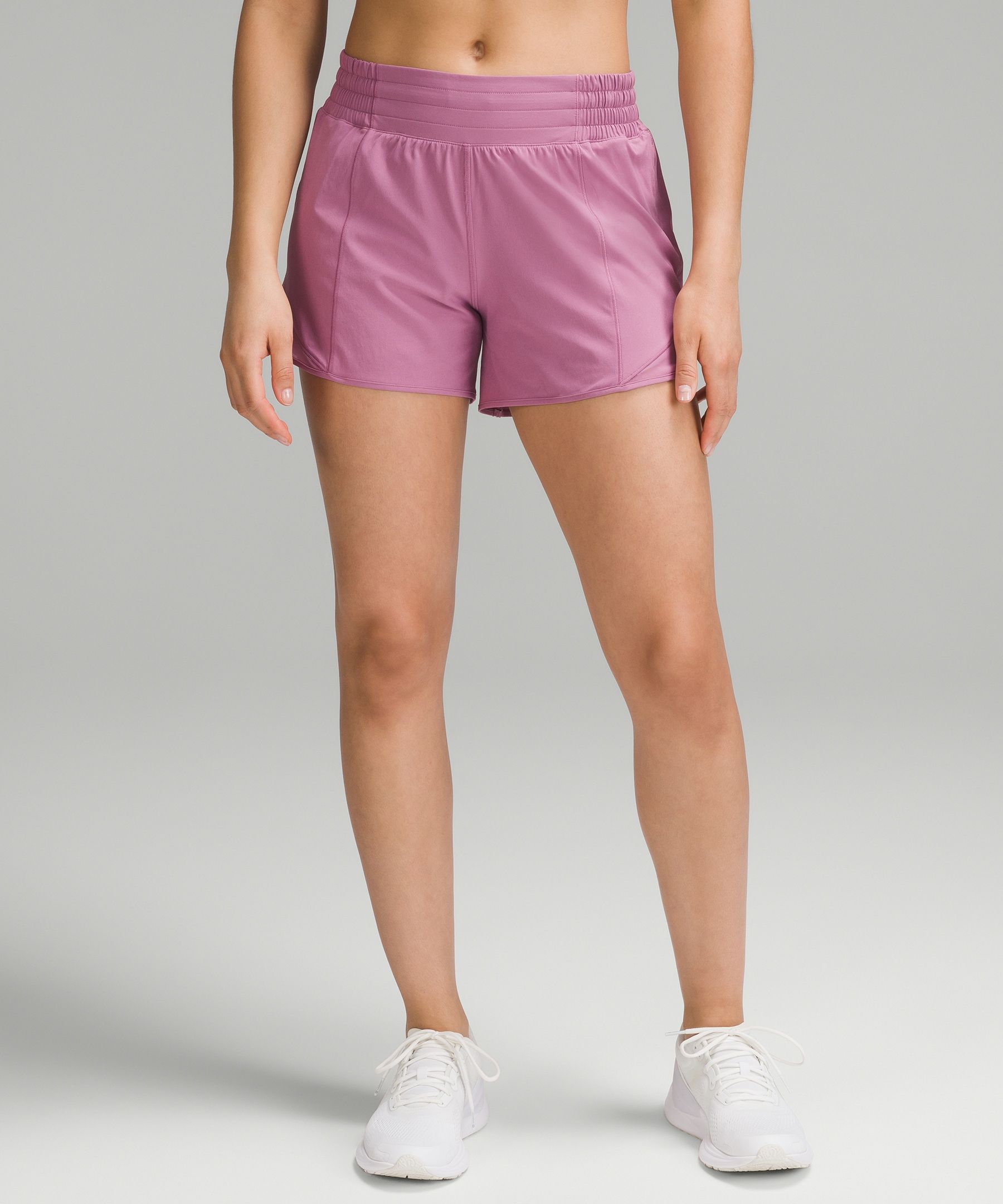 Lululemon Hotty Hot High-rise Lined Shorts 4 In Pastel Blue