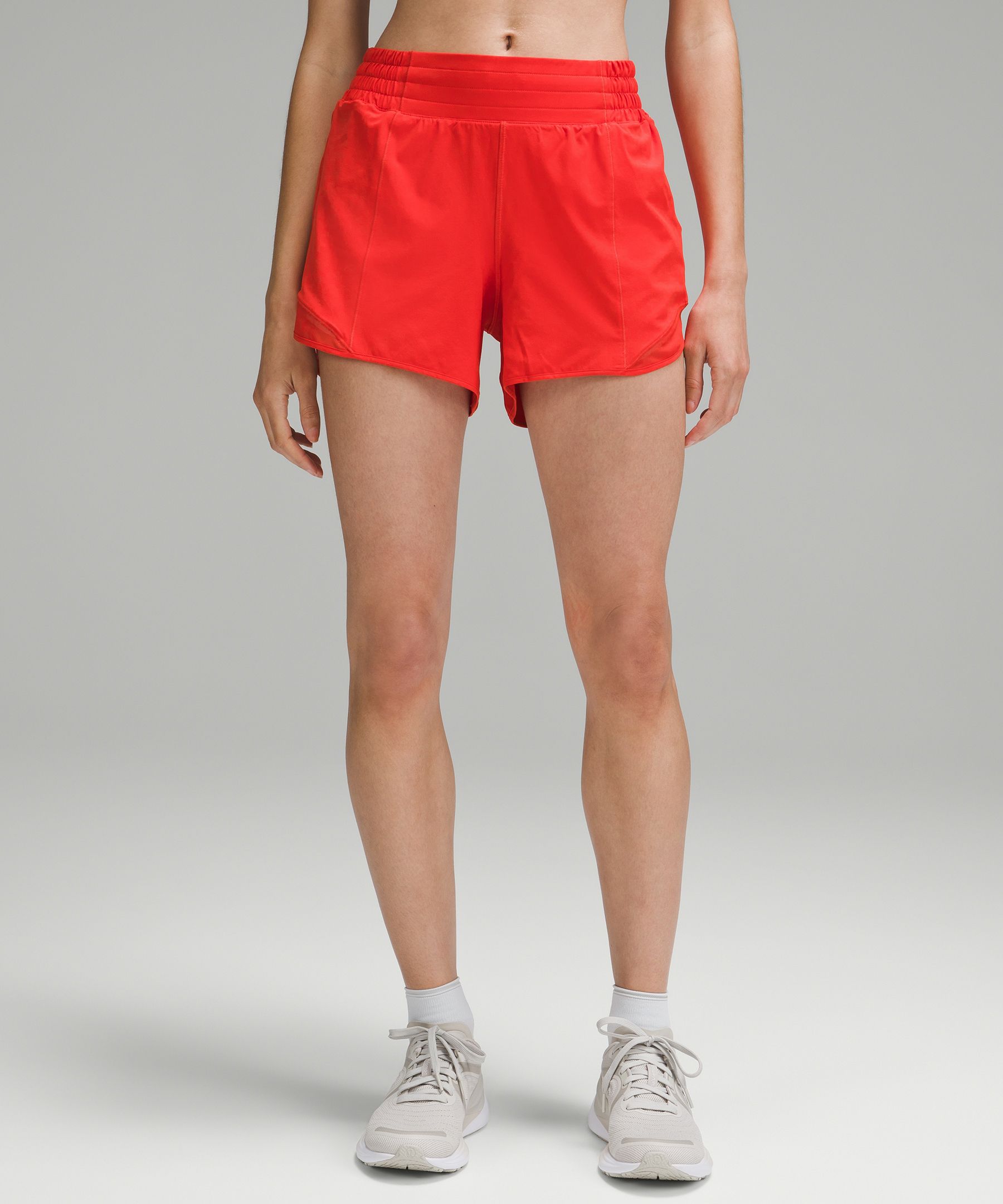 Shop Lululemon Hotty Hot High-rise Lined Shorts 4"