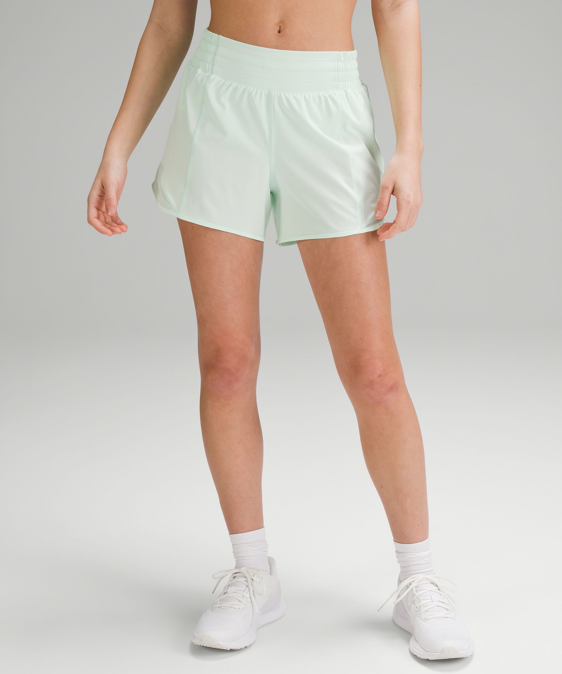 Lululemon Hotty Hot HR Lined Short 4 - Gravel Dust Pastel Blue